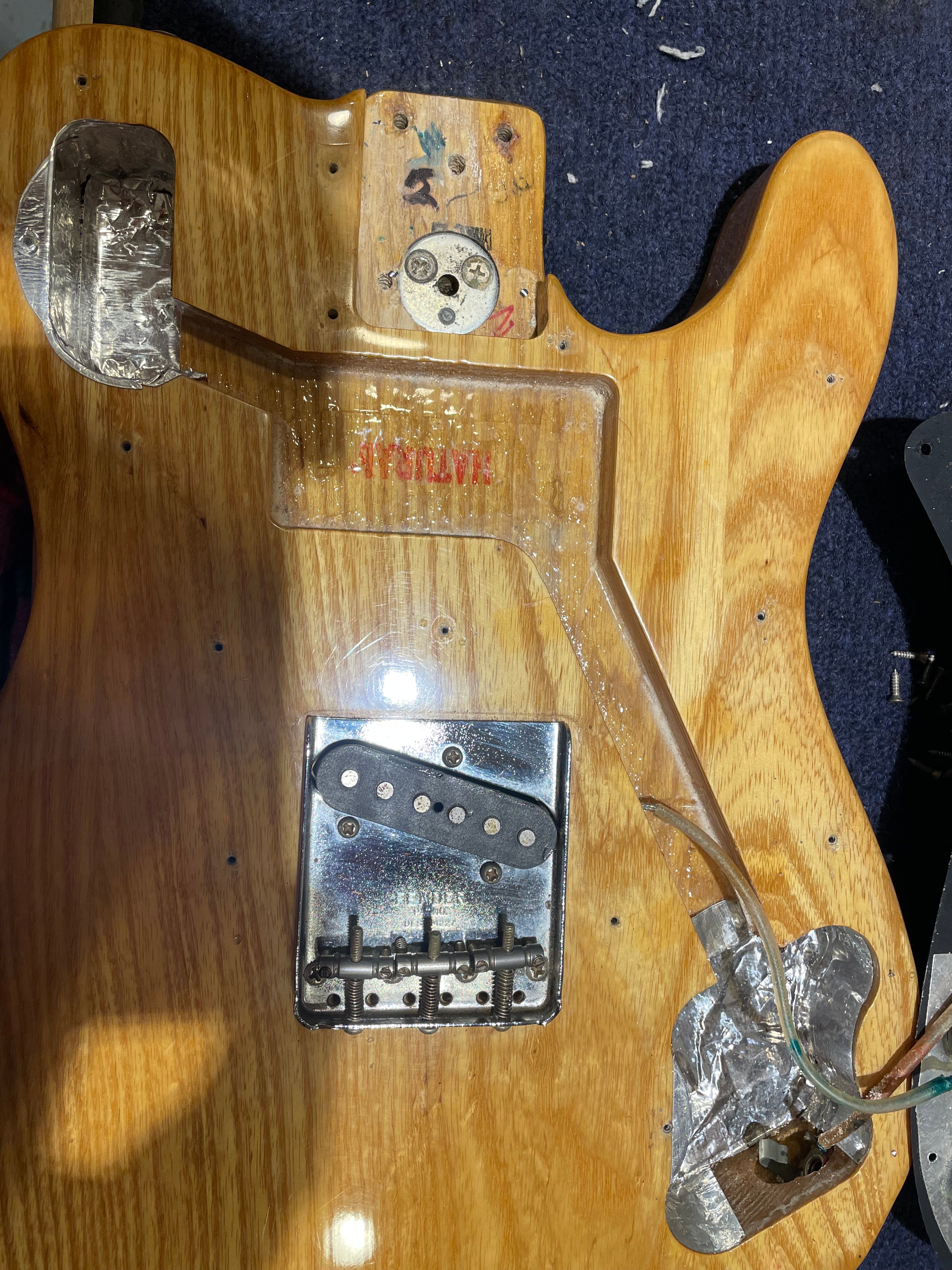 Fender Custom Telecaster Natural 1974 Electric Guitars / Solid Body