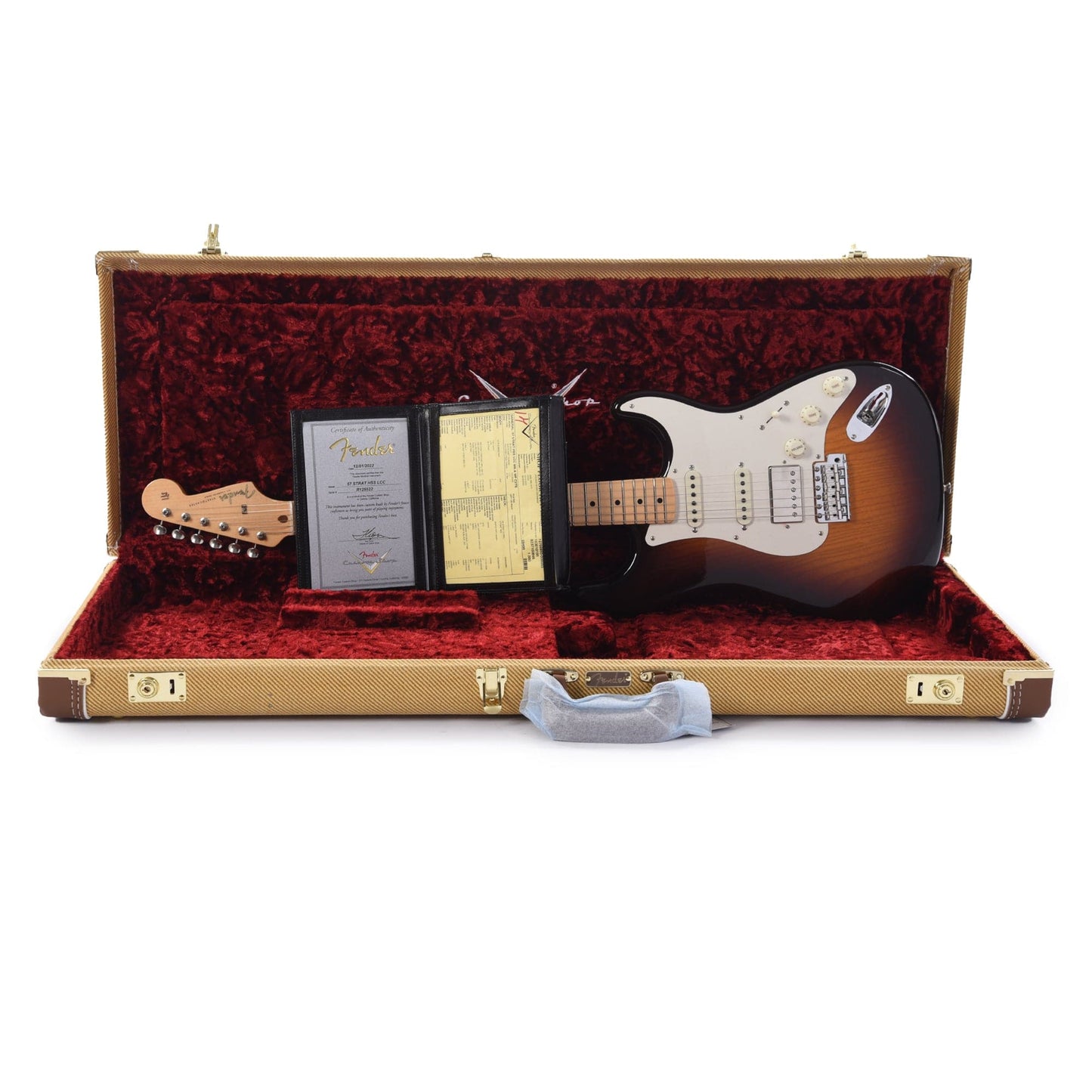 Fender Custpm Shop 1957 Stratocaster HSS "Chicago Special" DCC Aged Wide Fade Chocolate 2-Tone Sunburst w/Lollar Imperial Low Wind Humbucker Electric Guitars / Solid Body