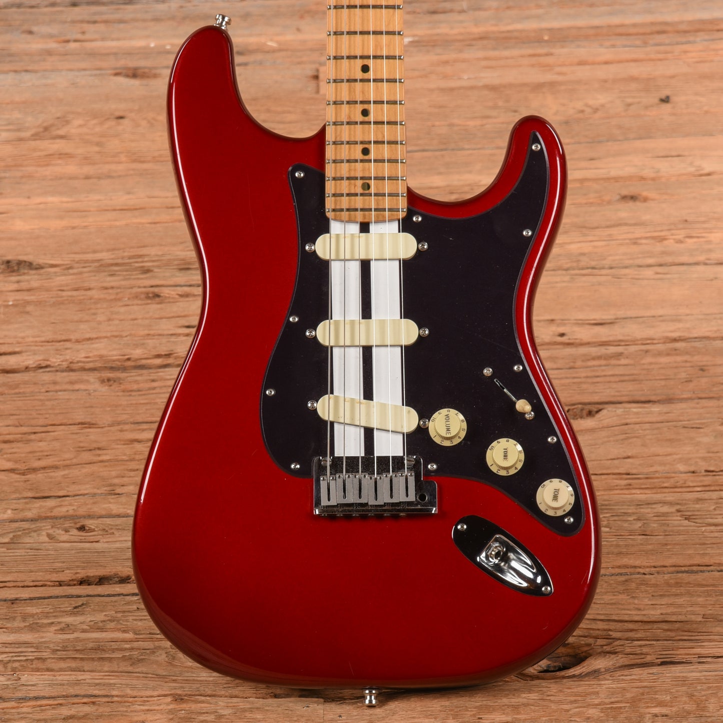 Fender Deluxe Stratocaster Plus With Unknown Body Crimson Red 1996 Electric Guitars / Solid Body