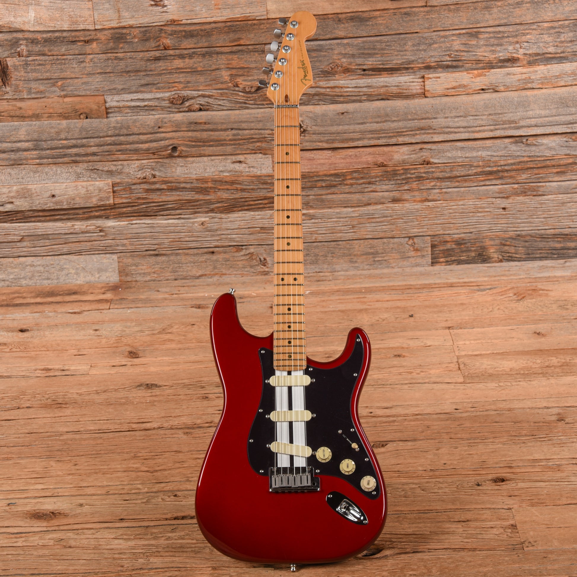 Fender Deluxe Stratocaster Plus With Unknown Body Crimson Red 1996 Electric Guitars / Solid Body