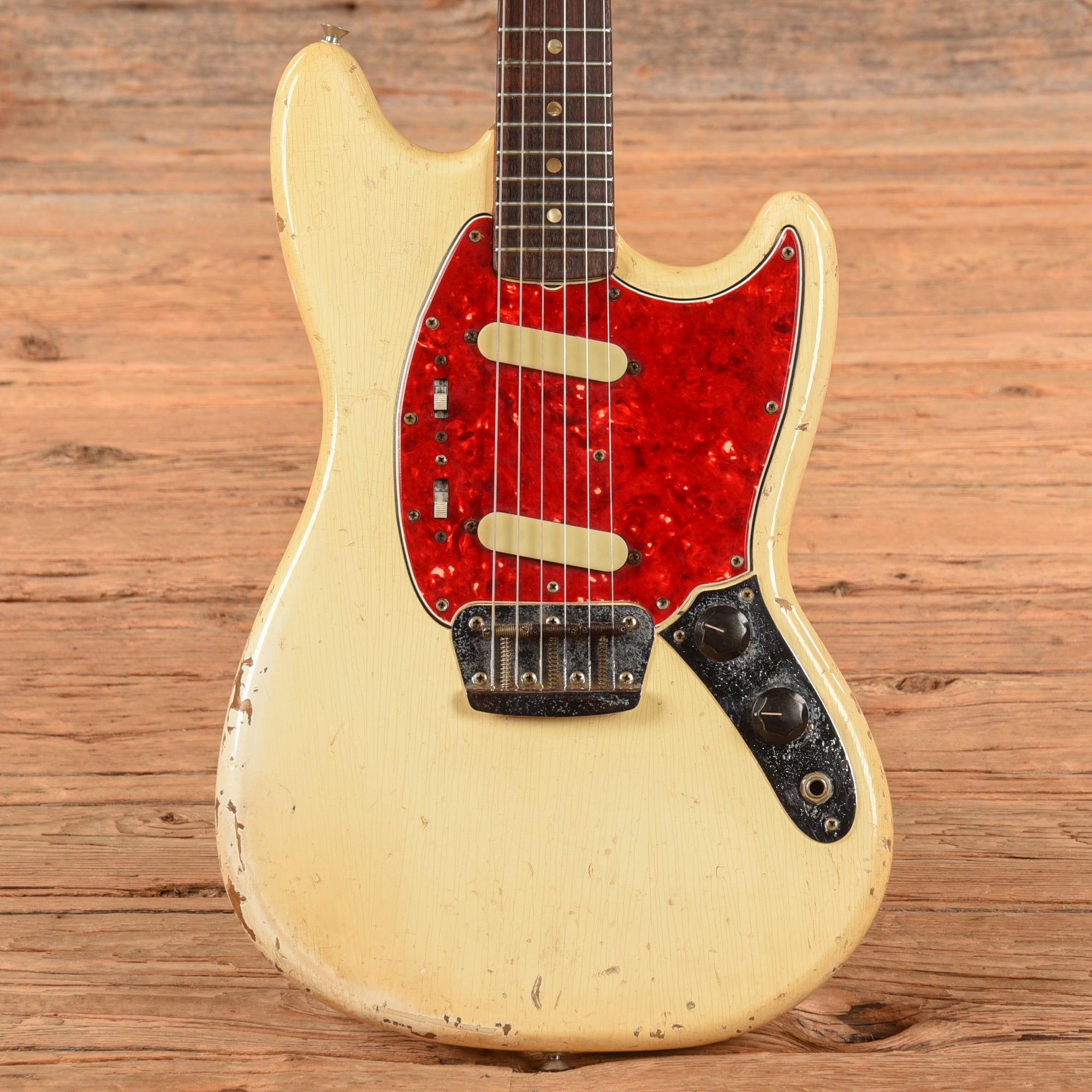 Fender Duo Sonic II Olympic White 1966 Electric Guitars / Solid Body