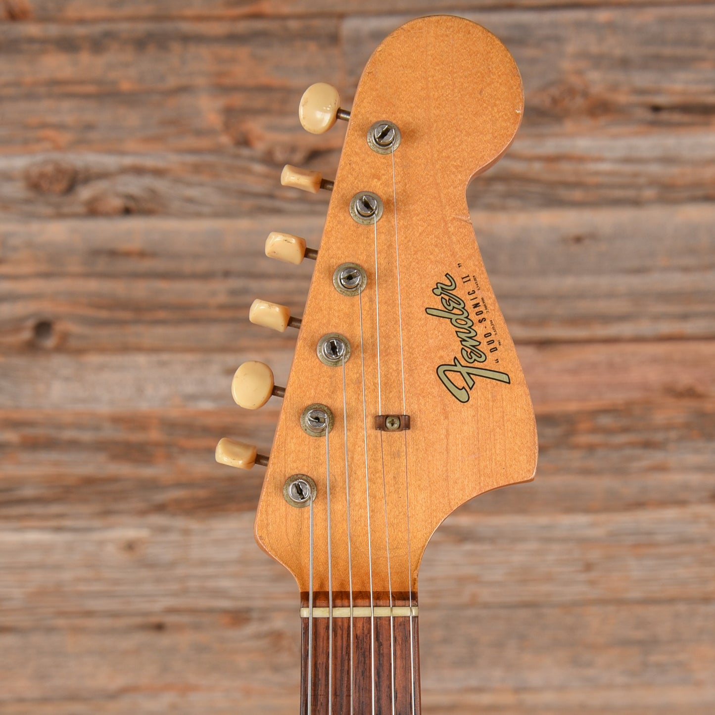 Fender Duo-Sonic II Sonic Blue Refin 1965 Electric Guitars / Solid Body