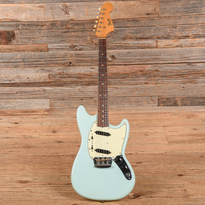 Fender Duo-Sonic II Sonic Blue Refin 1965 Electric Guitars / Solid Body