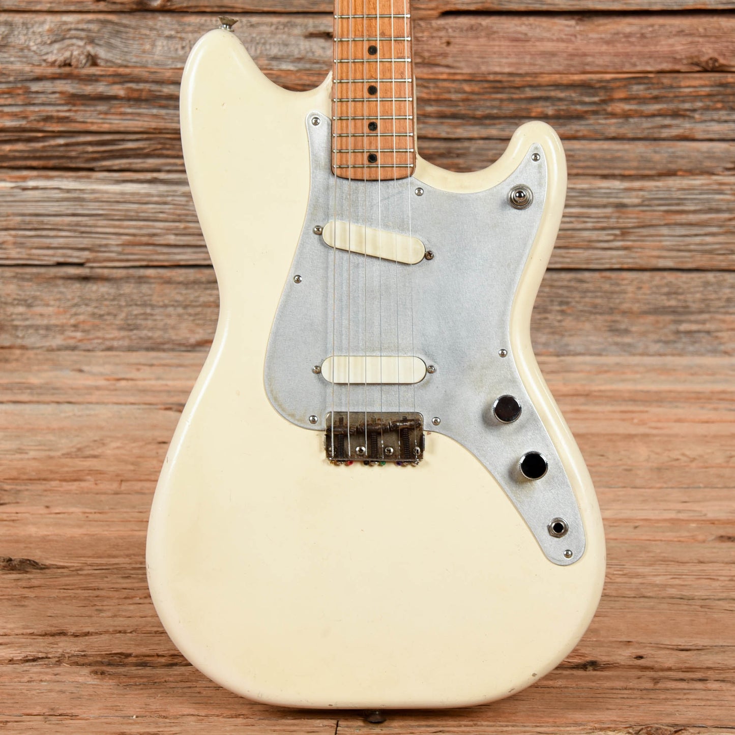 Fender Duo-Sonic White Refin 1957 Electric Guitars / Solid Body