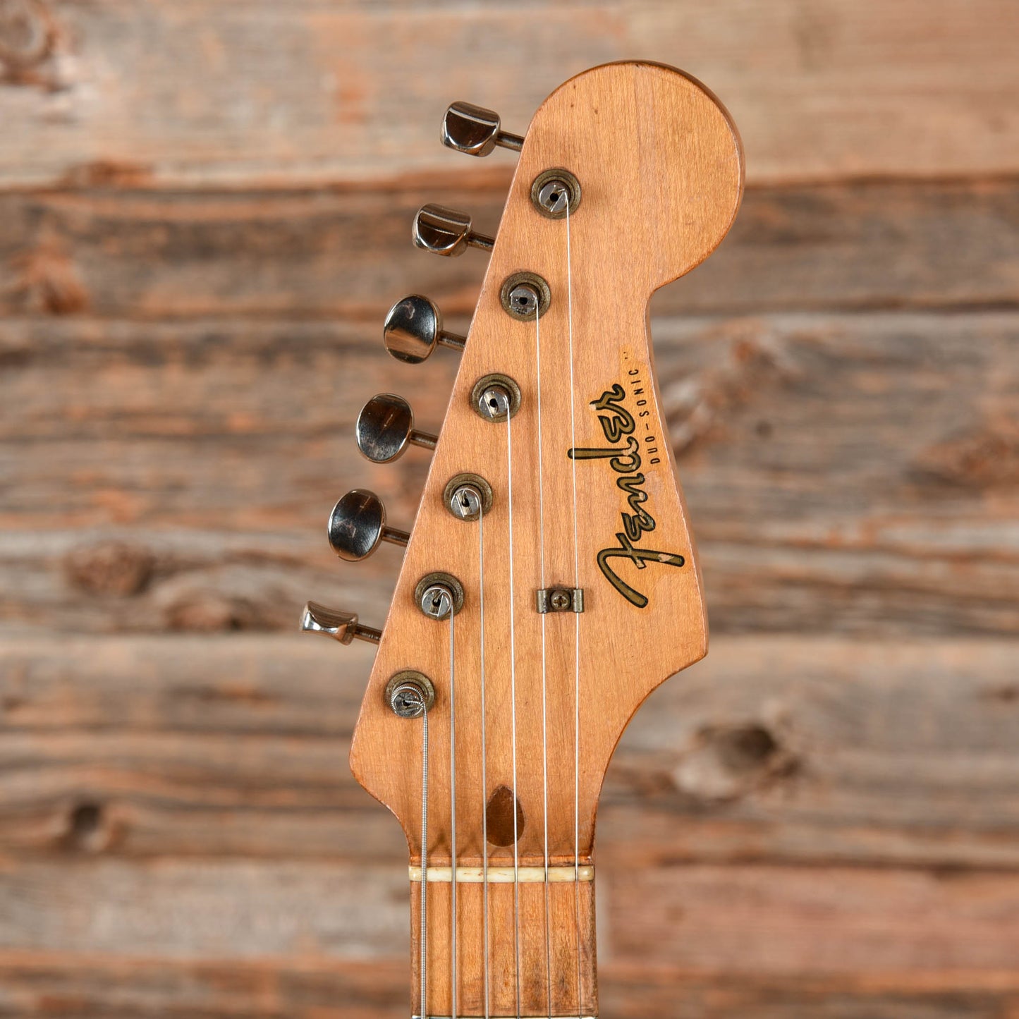 Fender Duo-Sonic White Refin 1957 Electric Guitars / Solid Body