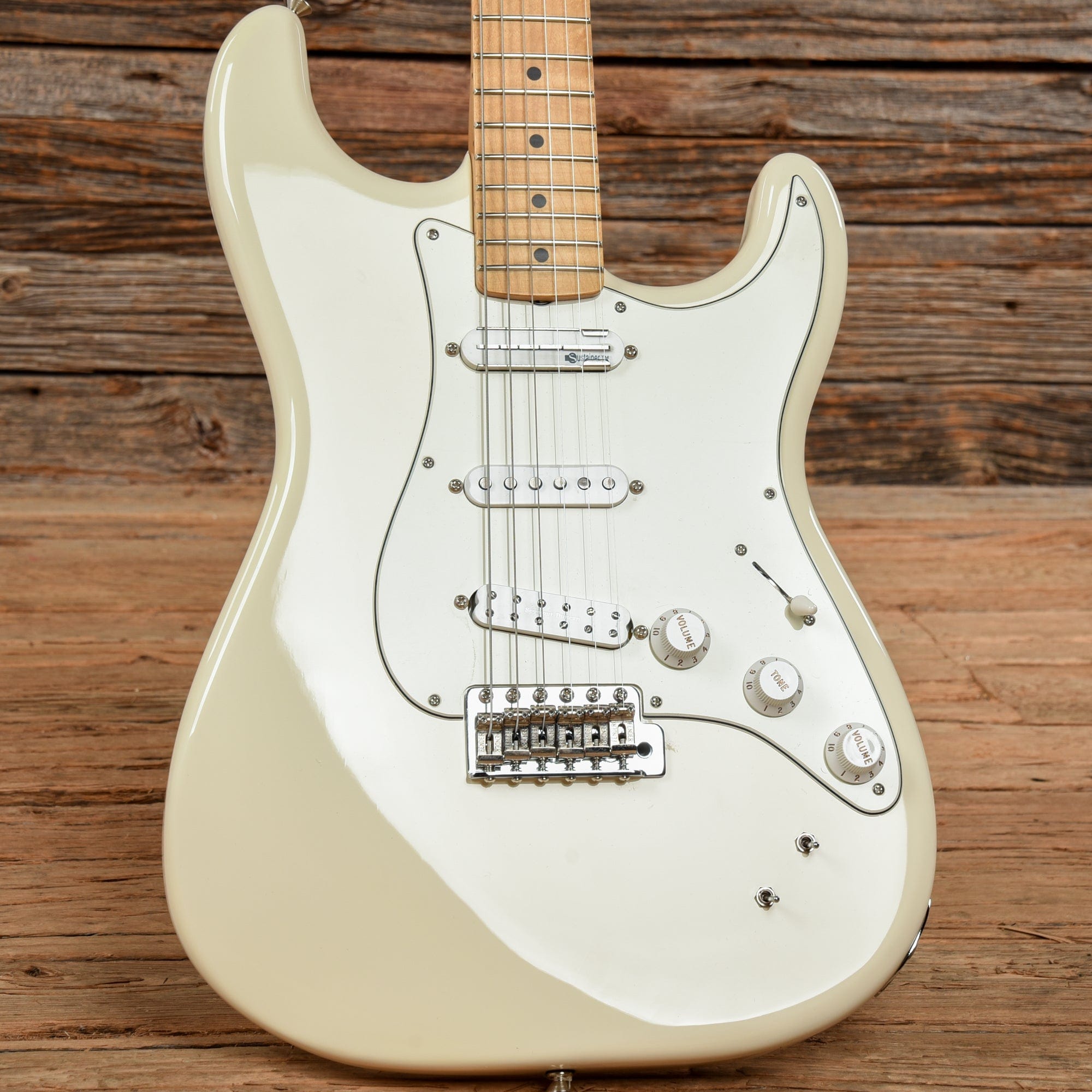 Fender EOB Ed O'Brien Signature Sustainer Stratocaster Olympic White 2017 Electric Guitars / Solid Body