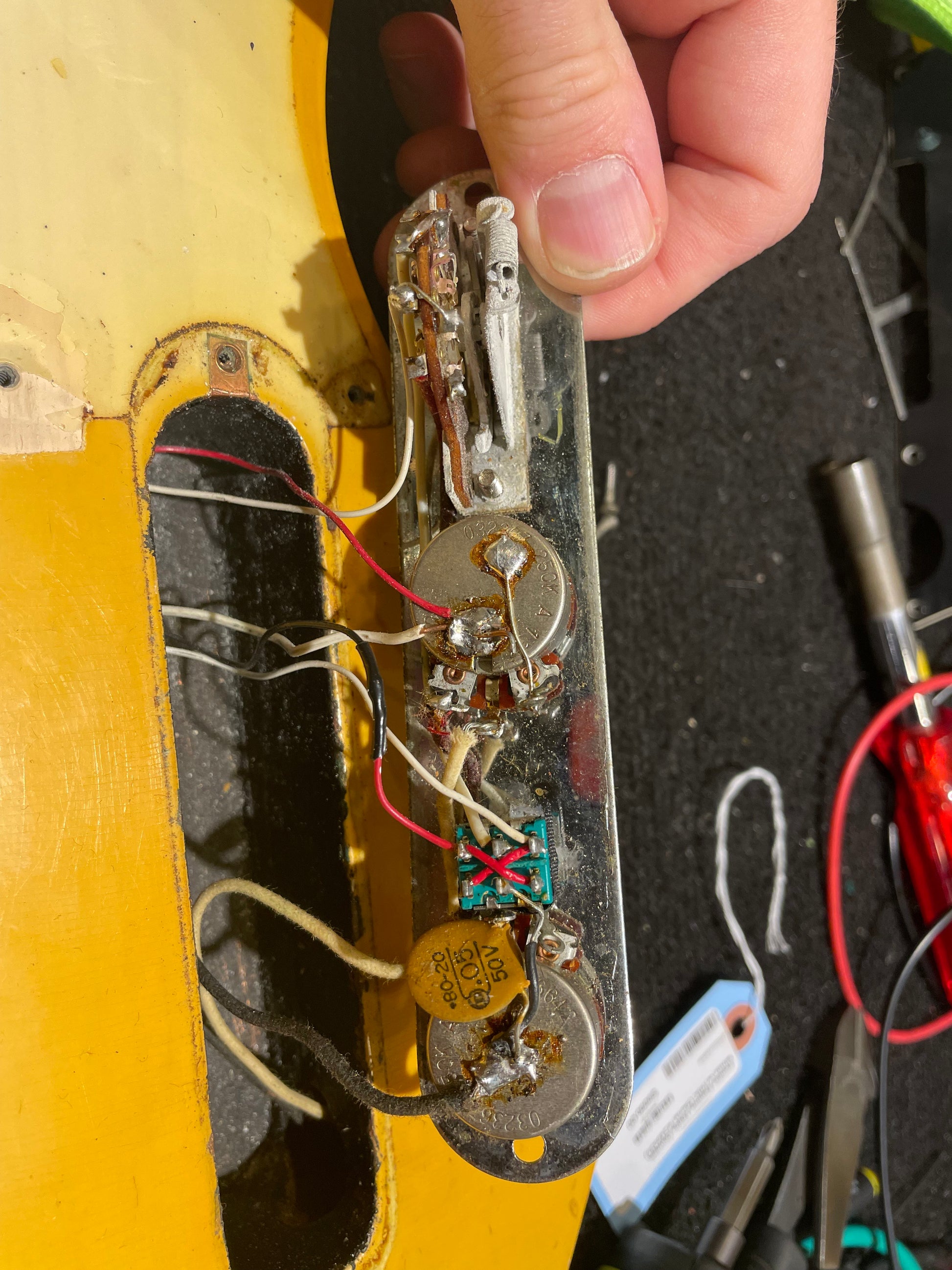 Fender Esquire Olympic White 1966 Electric Guitars / Solid Body