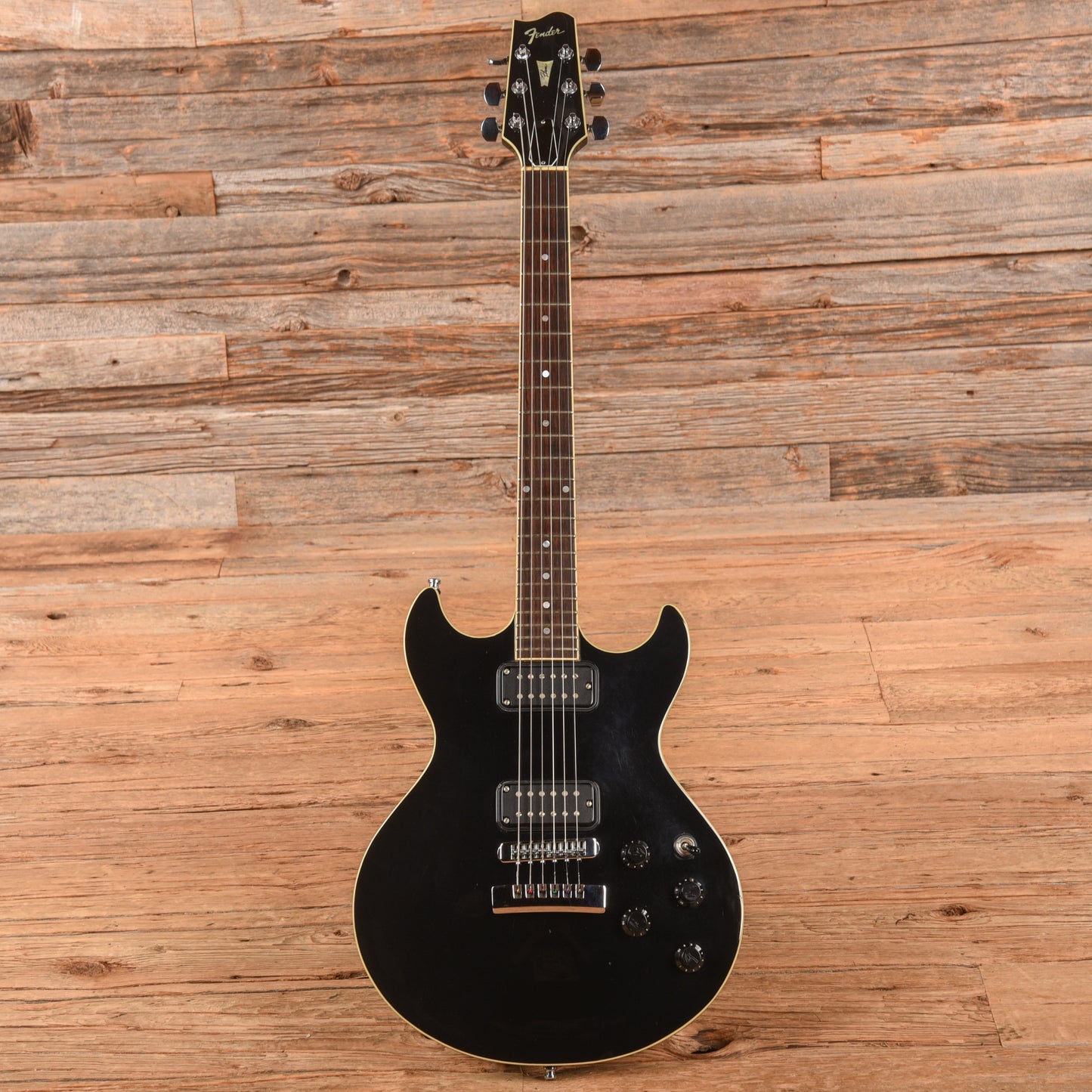 Fender Flame Standard Black 1985 Electric Guitars / Solid Body