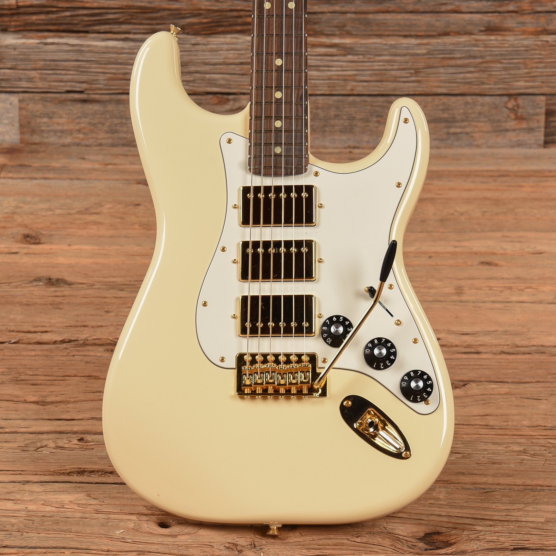 Fender FSR Mahogany Blacktop Stratocaster HHH Olympic White 2021 Electric Guitars / Solid Body