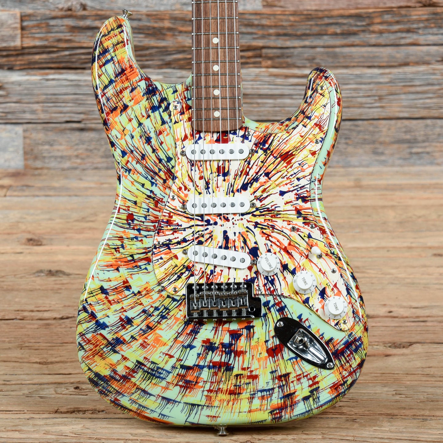 Fender FSR "Splattercaster" Standard Stratocaster Splatter Finish 2003 Electric Guitars / Solid Body