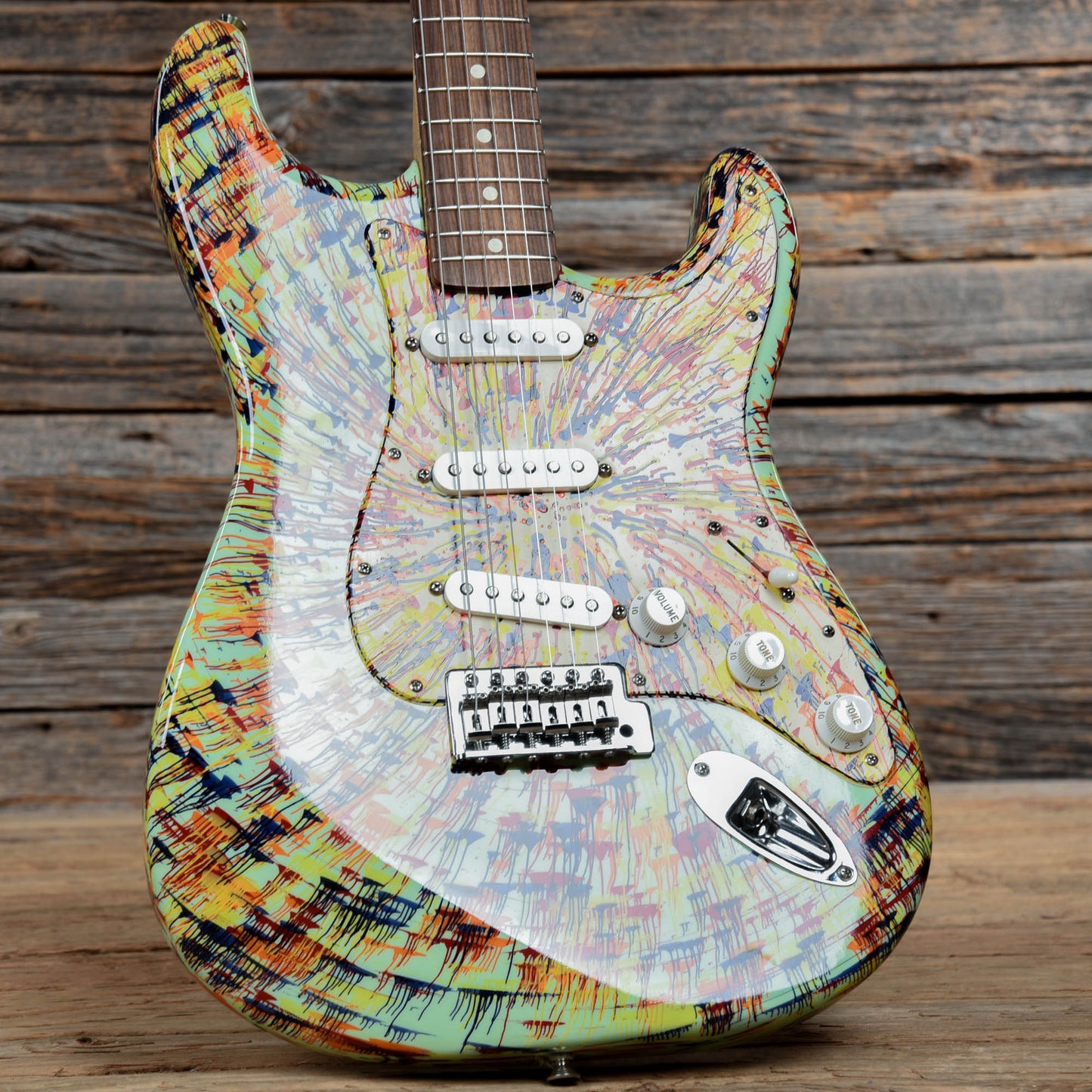 Fender FSR "Splattercaster" Standard Stratocaster Splatter Finish 2003 Electric Guitars / Solid Body