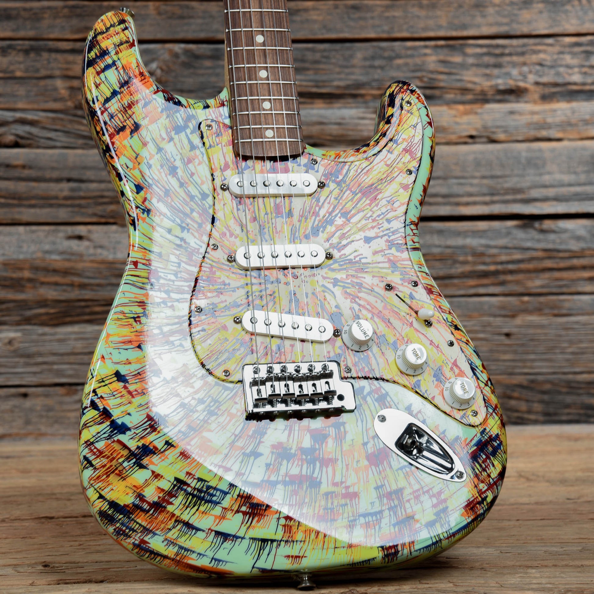 Fender FSR "Splattercaster" Standard Stratocaster Splatter Finish 2003 Electric Guitars / Solid Body