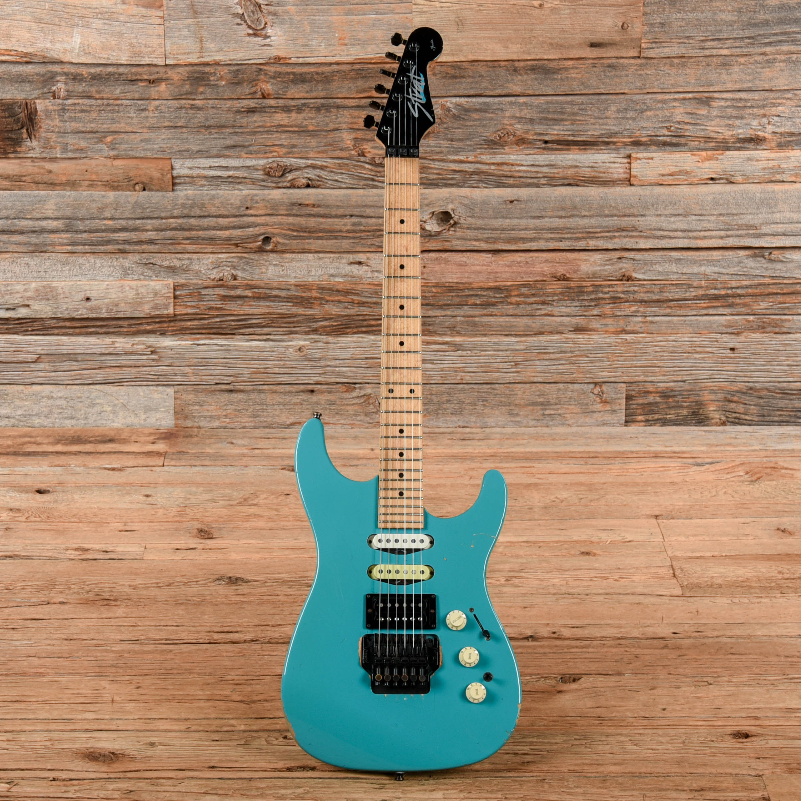 Fender HM Strat Blue 1989 Electric Guitars / Solid Body