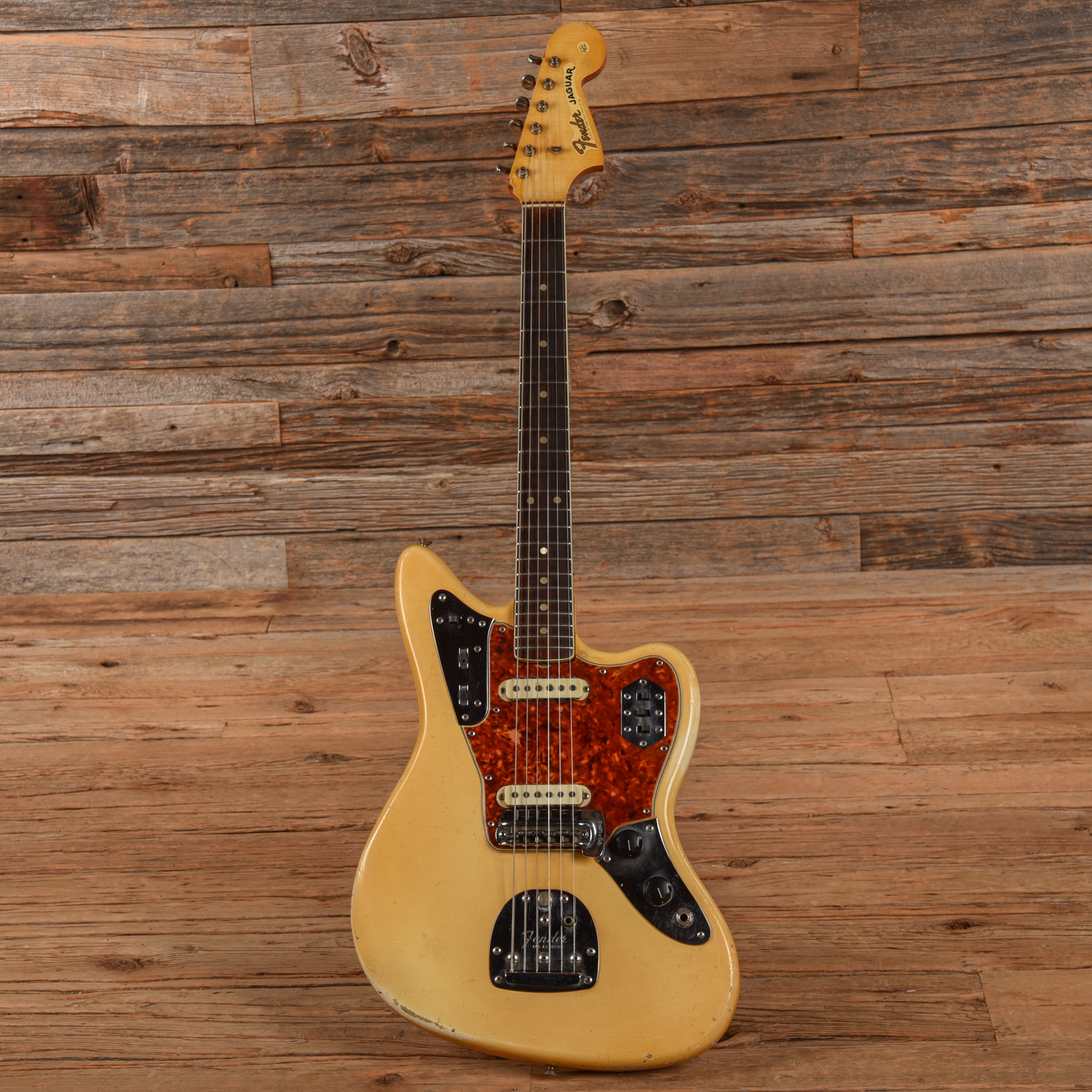Fender Jaguar Olympic White 1965 Electric Guitars / Solid Body
