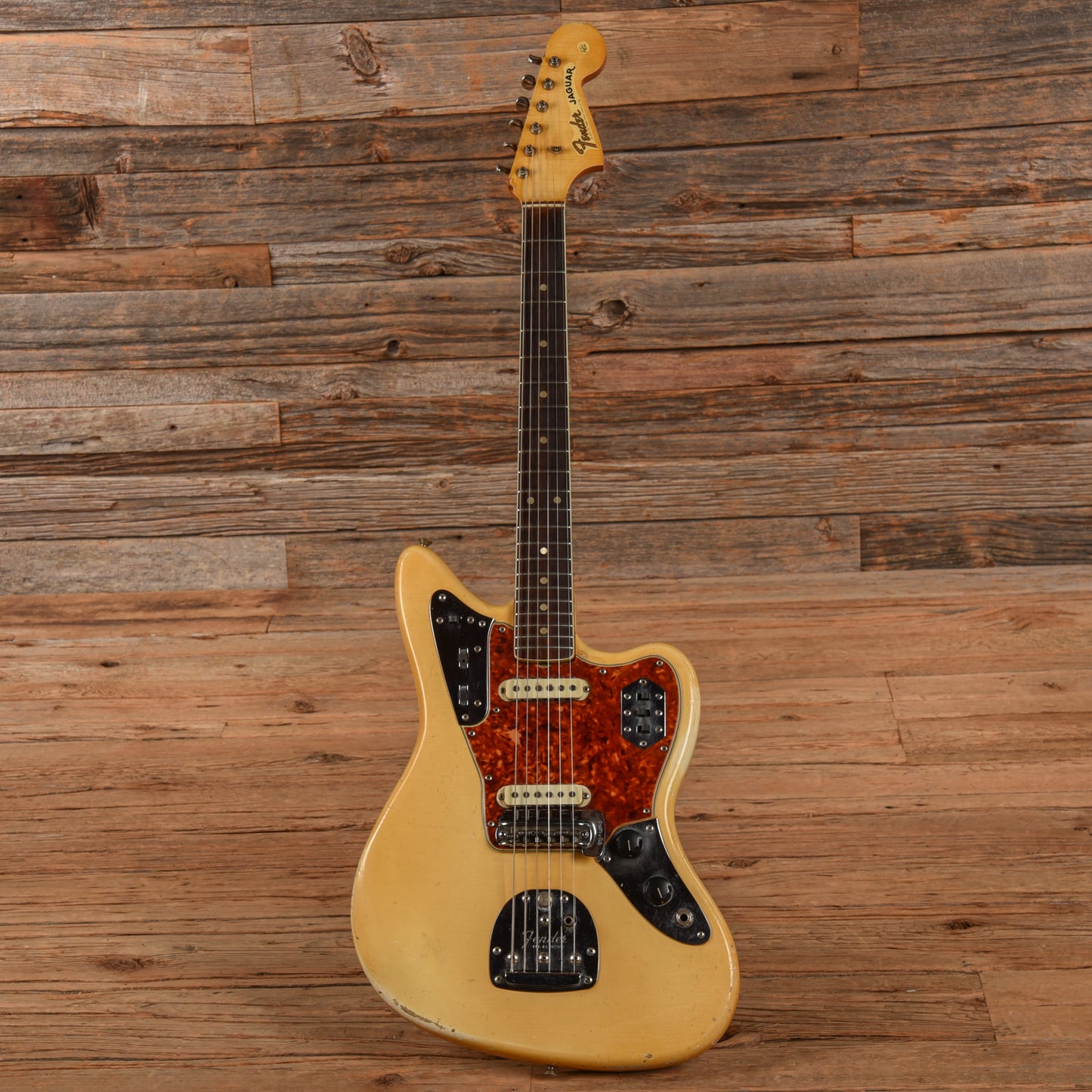 Fender Jaguar Olympic White 1965 Electric Guitars / Solid Body
