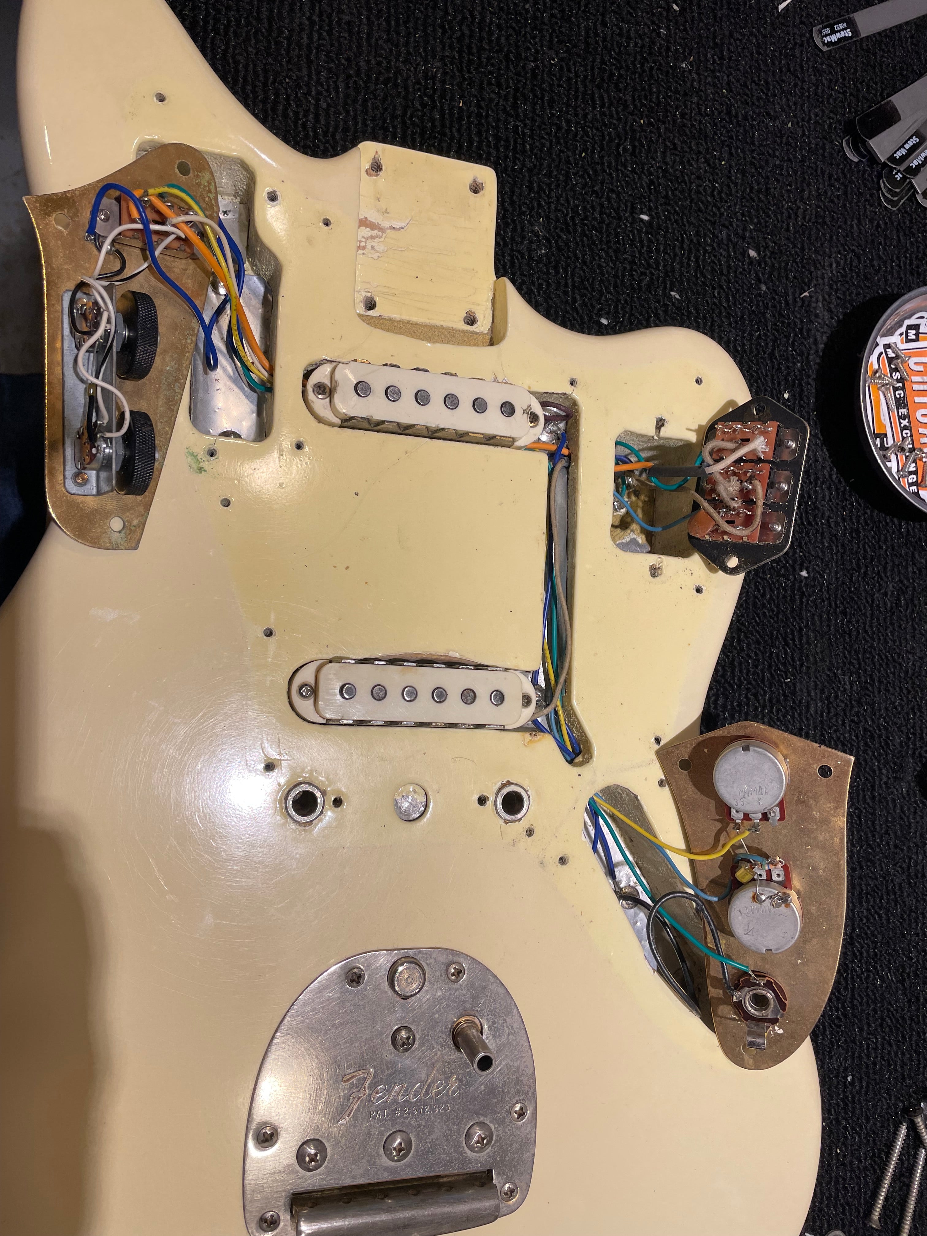 Fender Jaguar Olympic White Refin 1964 Electric Guitars / Solid Body