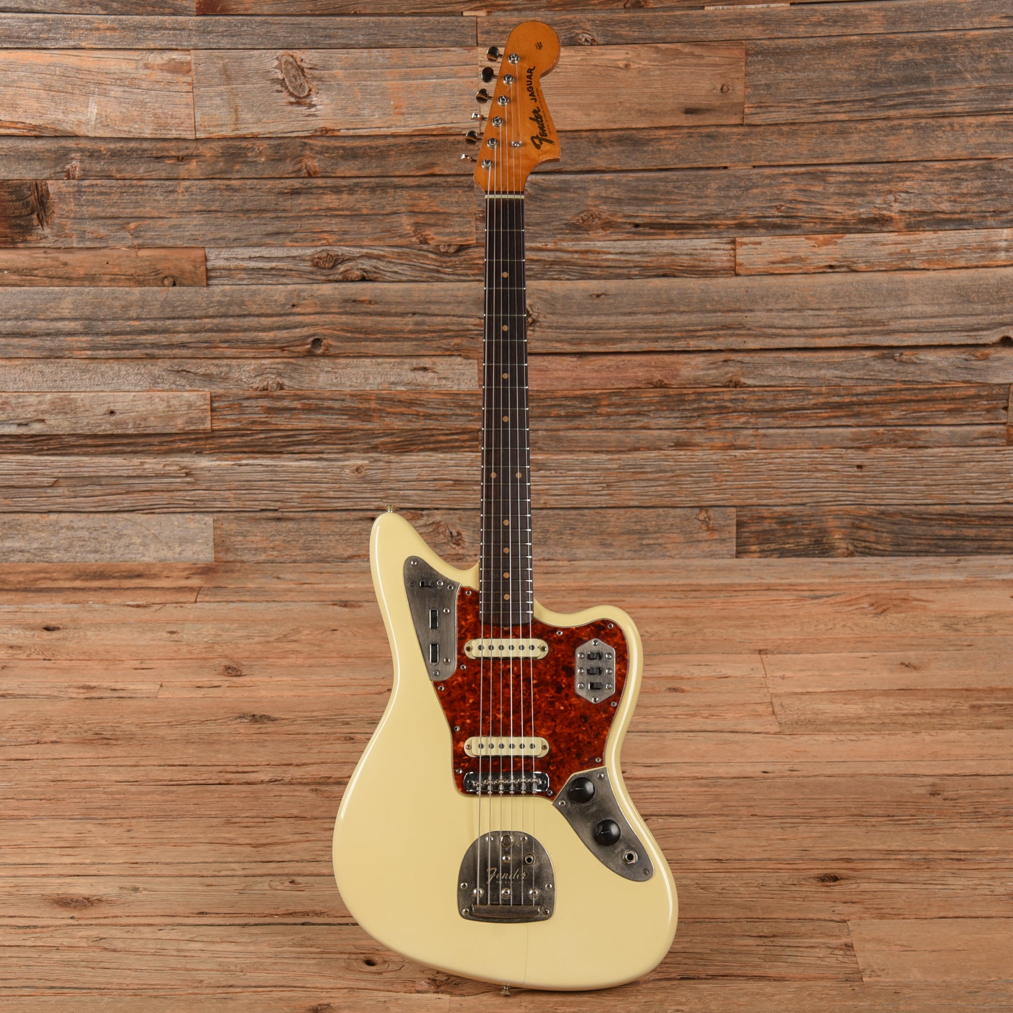 Fender Jaguar Olympic White Refin 1964 Electric Guitars / Solid Body
