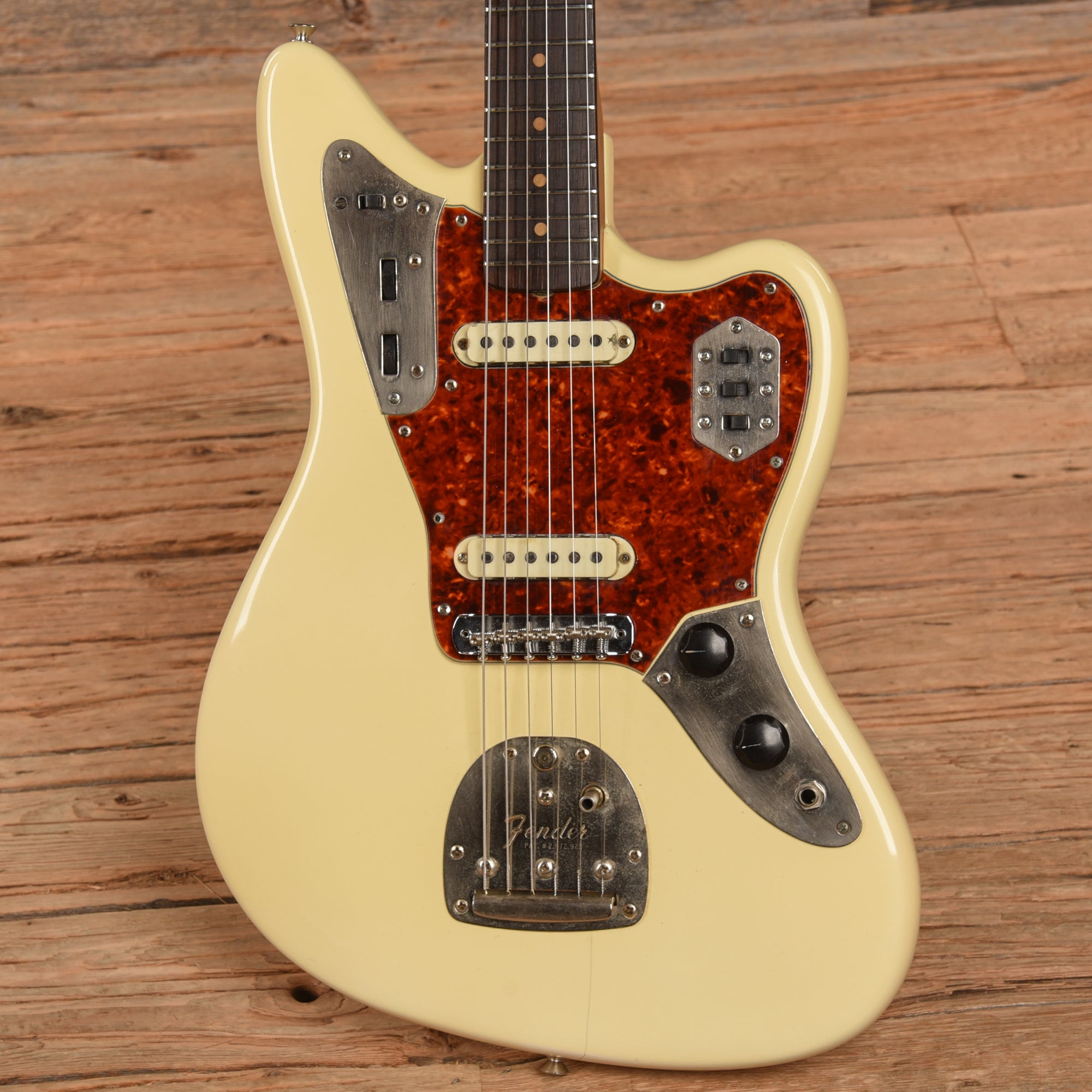 Fender Jaguar Olympic White Refin 1964 Electric Guitars / Solid Body