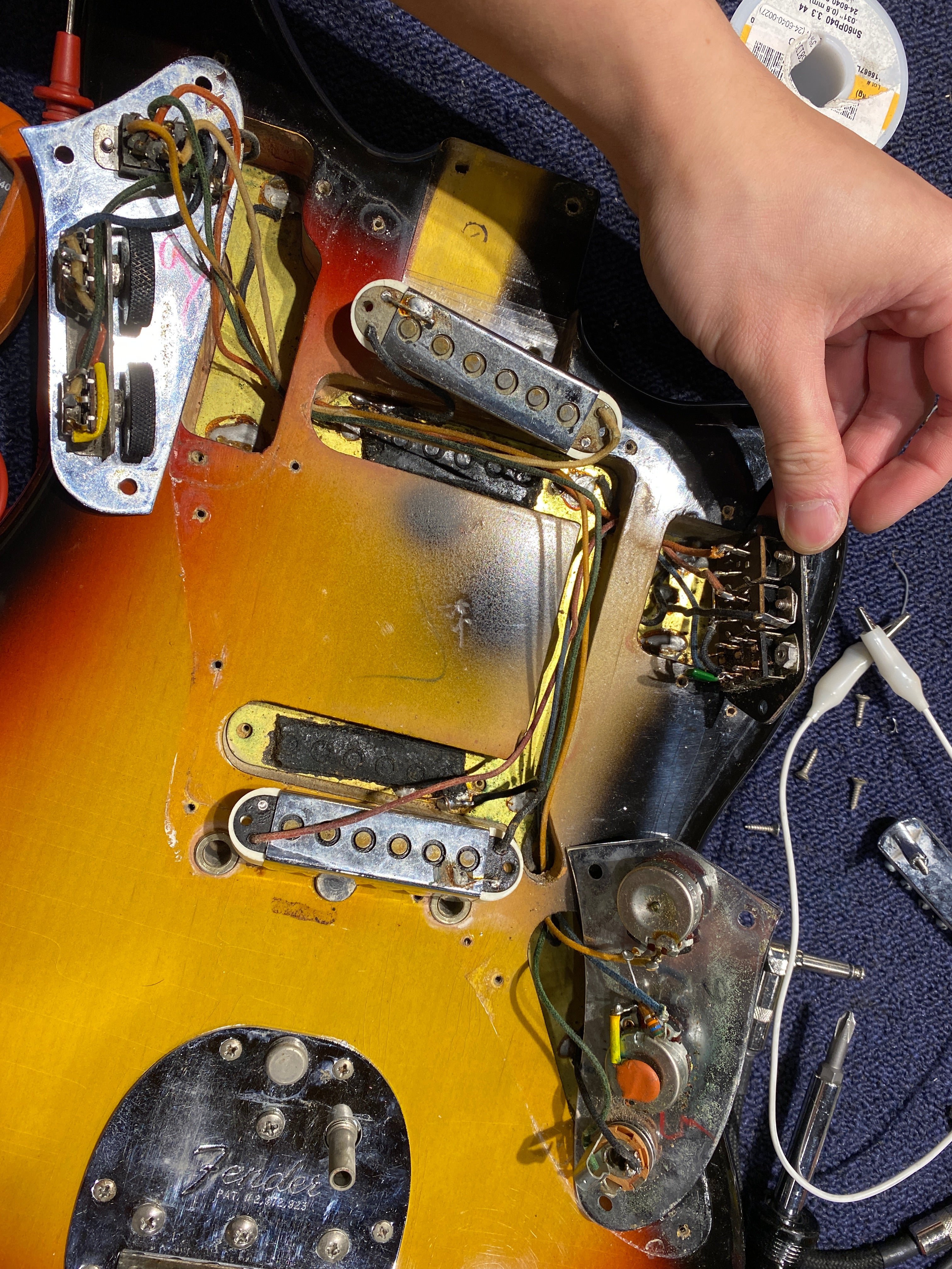 Fender Jaguar Sunburst 1965 Electric Guitars / Solid Body