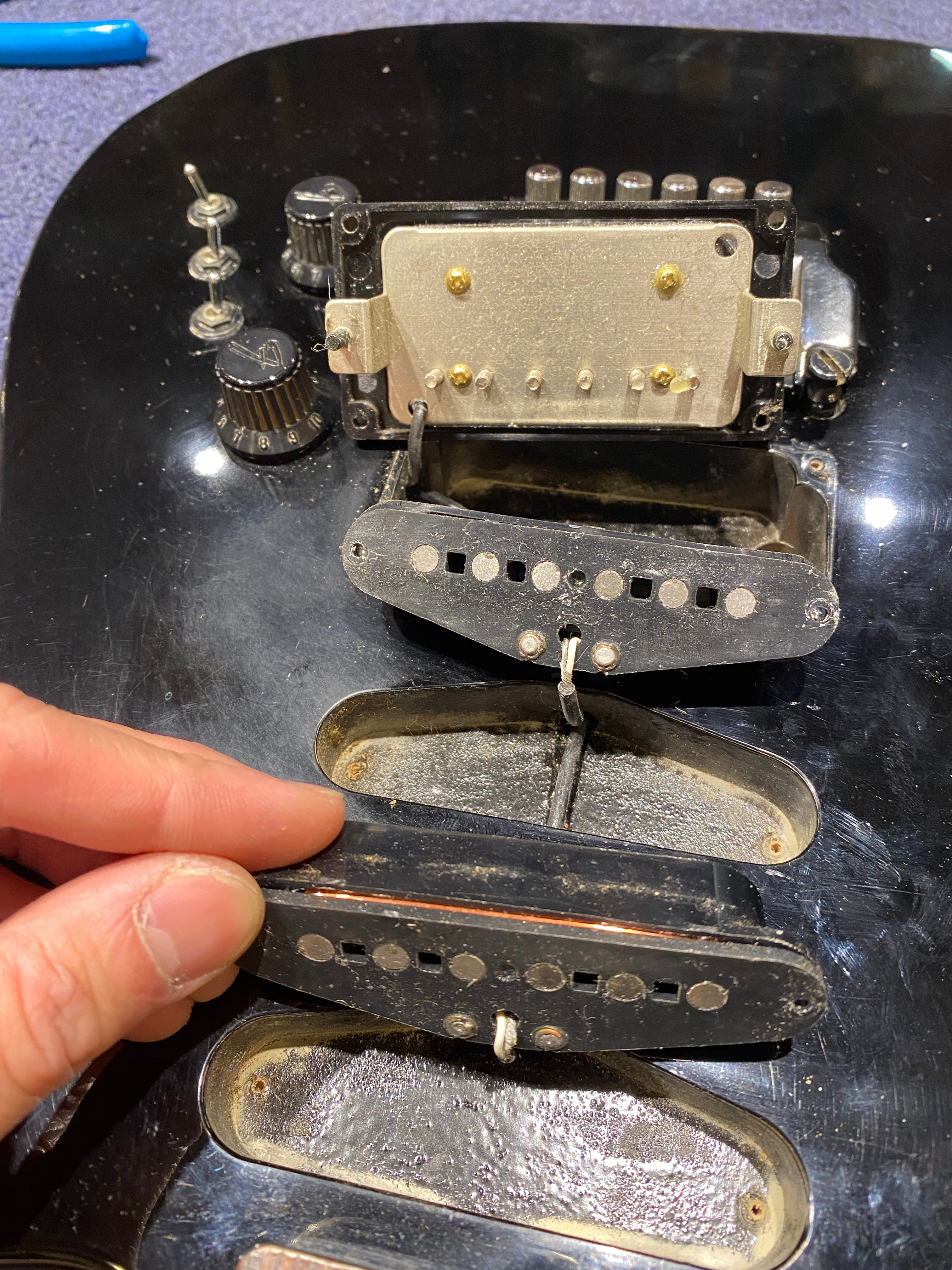 Fender Japan Contemporary Telecaster HSS Black 1986 Electric Guitars / Solid Body