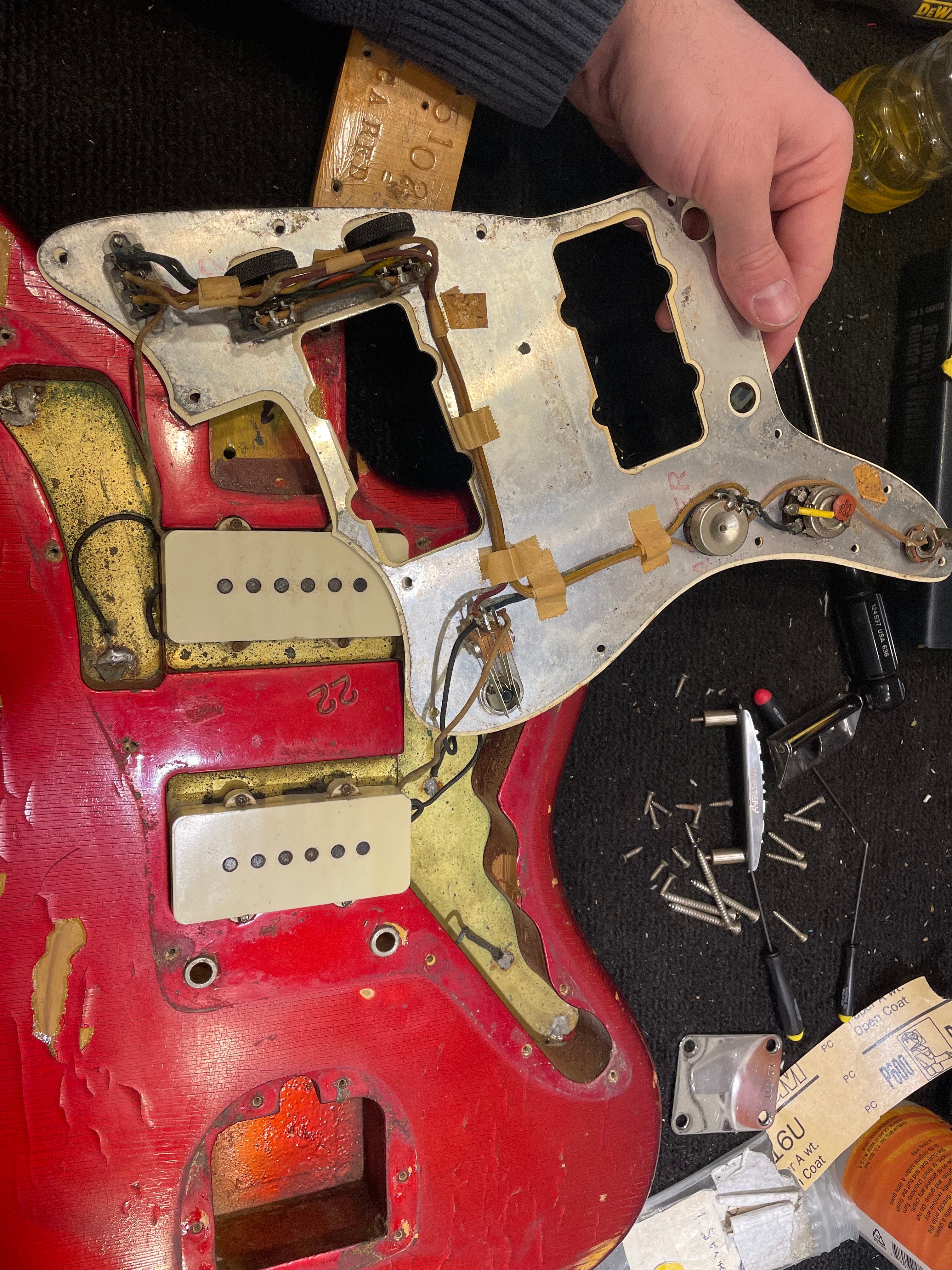 Fender Jazzmaster Candy Apple Red 1965 Electric Guitars / Solid Body