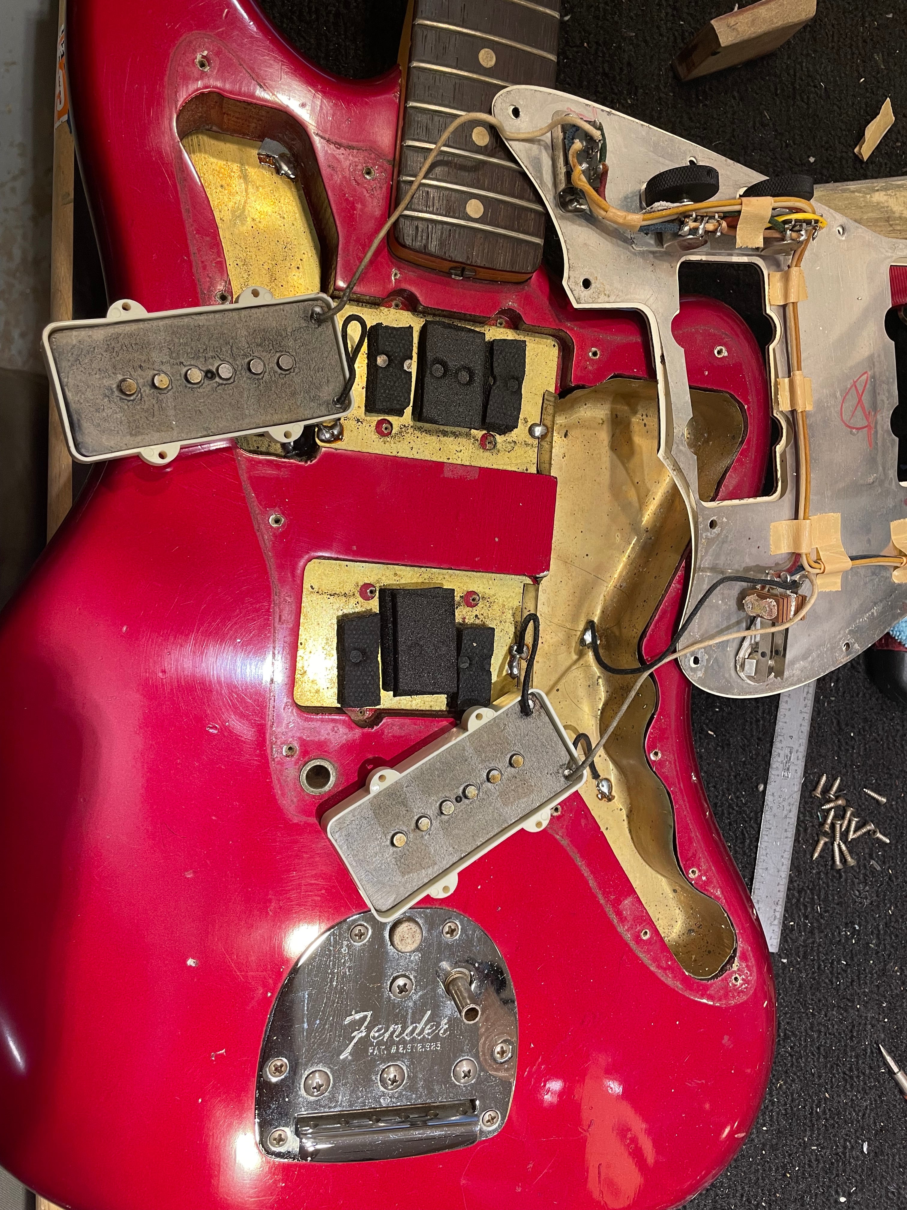 Fender Jazzmaster Candy Apple Red 1965 Electric Guitars / Solid Body
