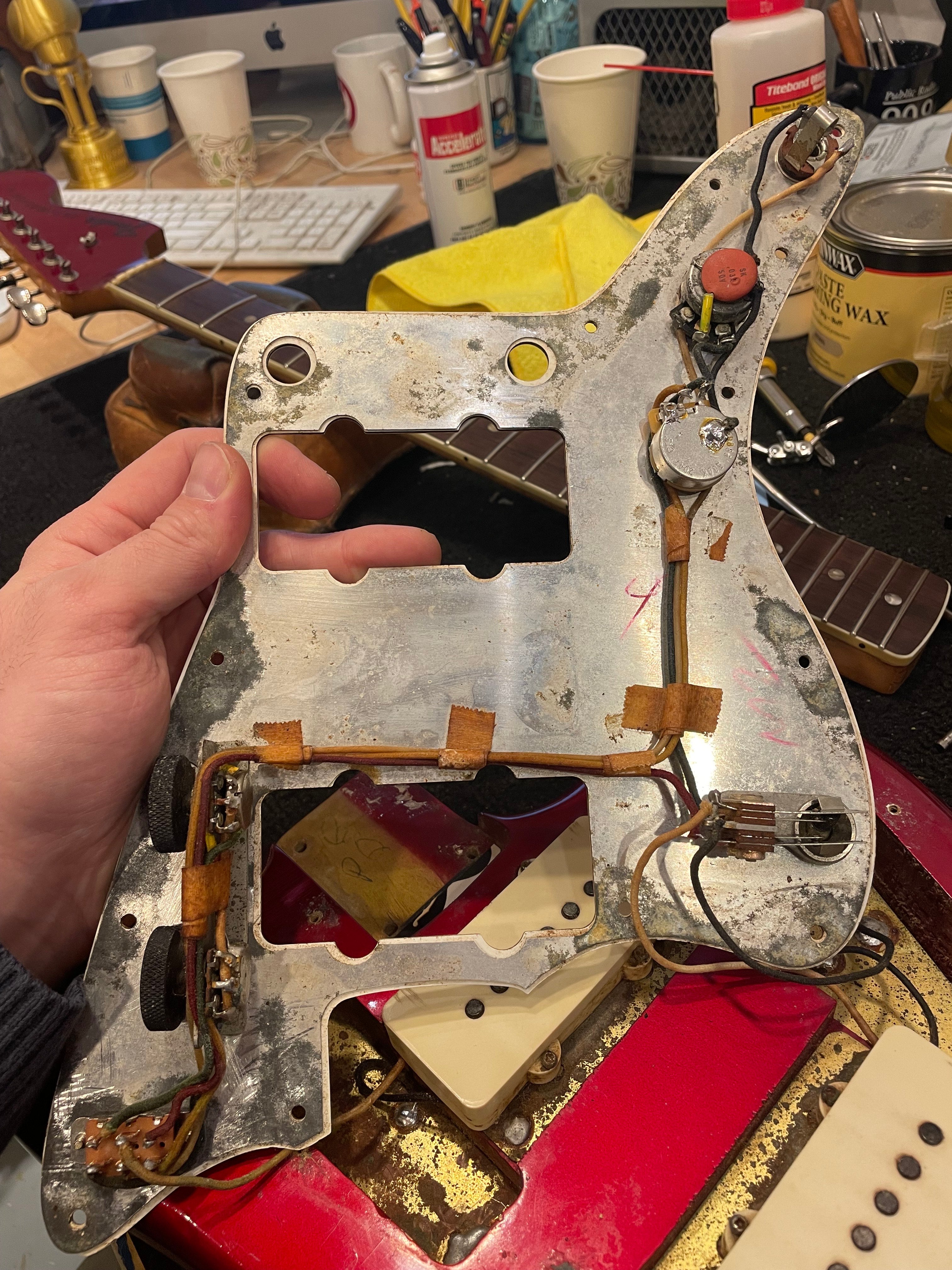 Fender Jazzmaster Candy Apple Red 1966 Electric Guitars / Solid Body