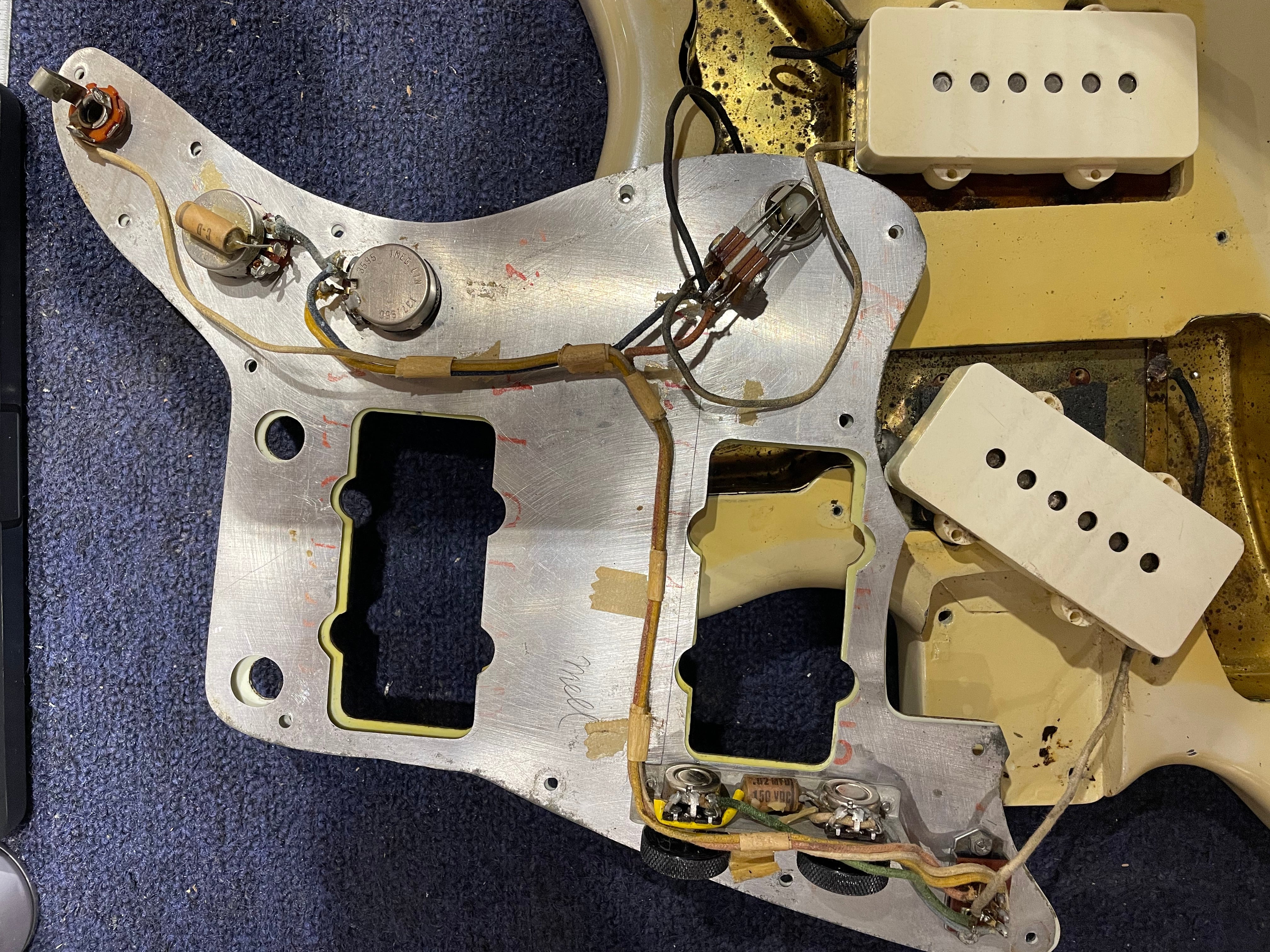 Fender Jazzmaster Olympic White Refin 1960 Electric Guitars / Solid Body