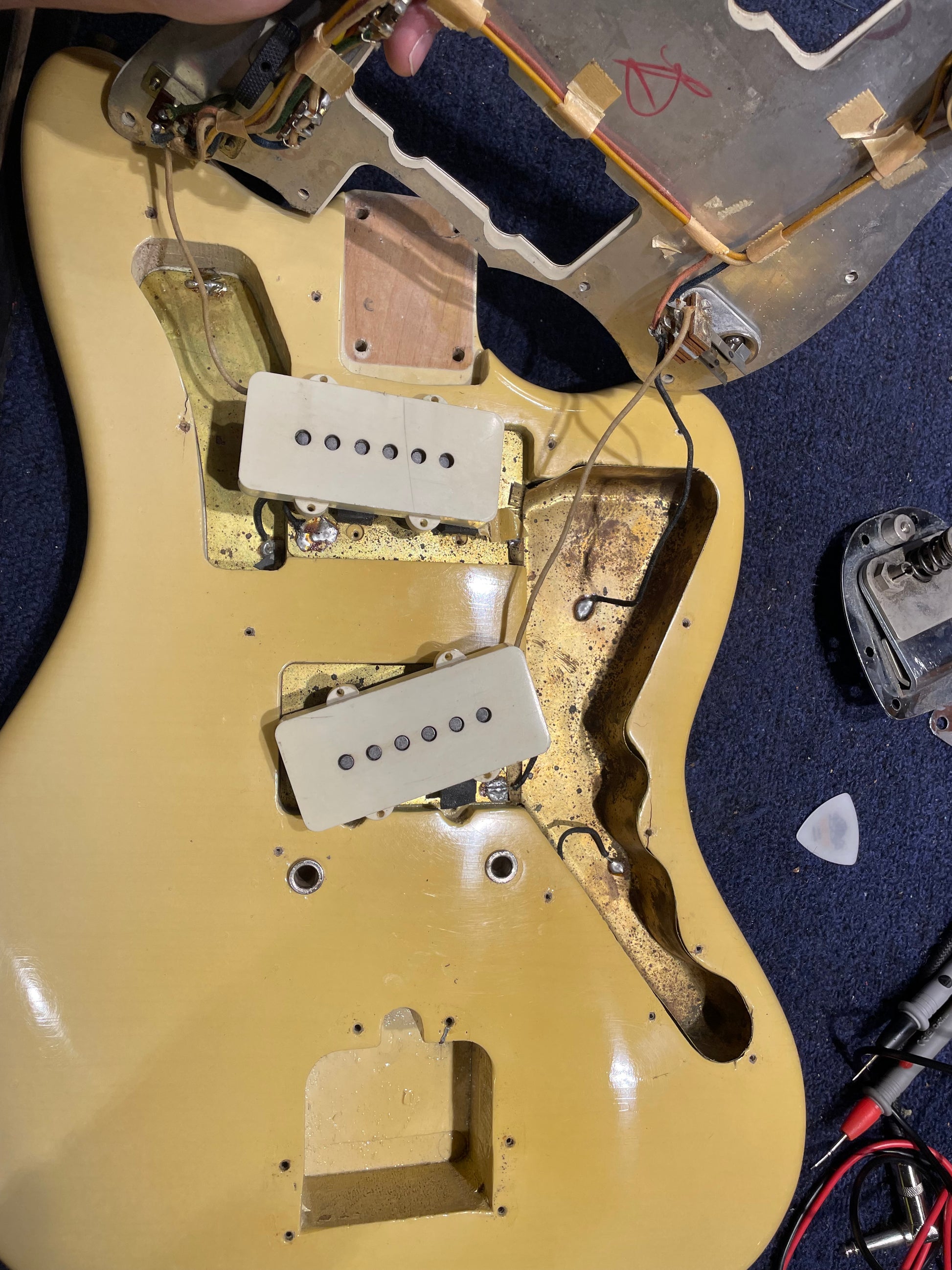 Fender Jazzmaster White 1965 Electric Guitars / Solid Body