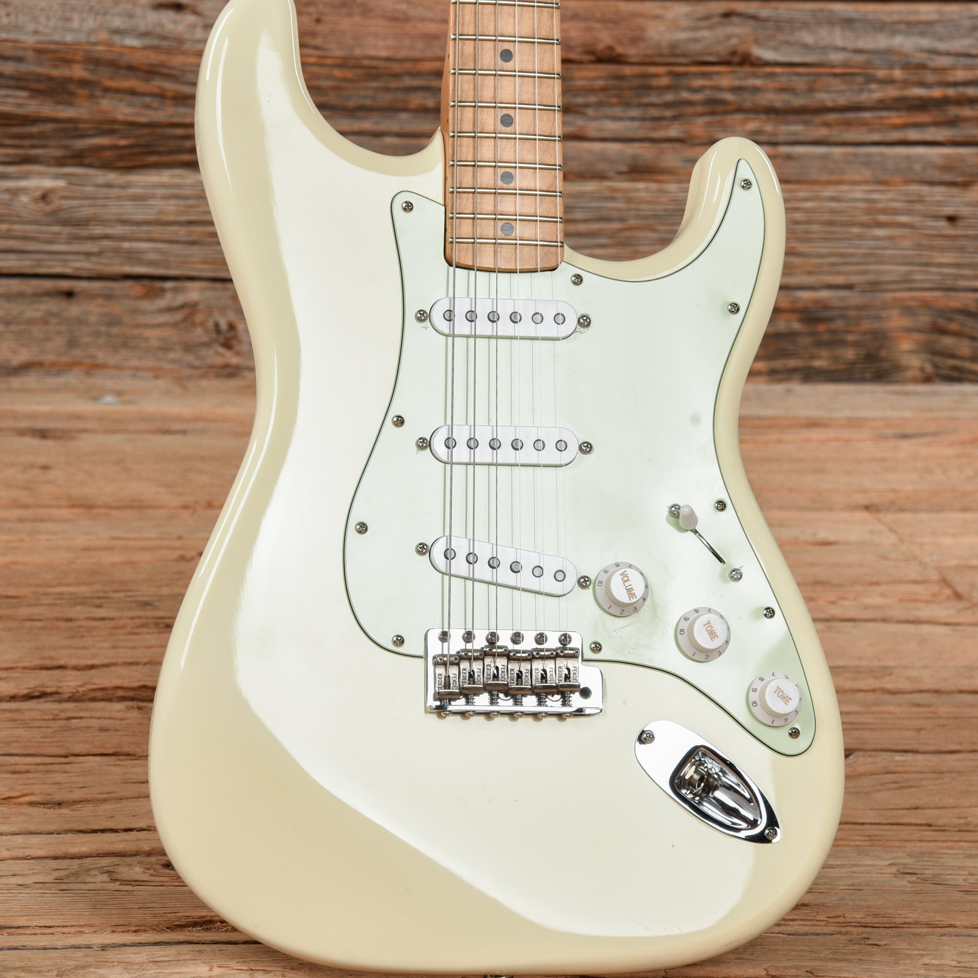 Fender Jimmie Vaughn Tex Mex Signature Stratocaster Olympic White 2006 Electric Guitars / Solid Body