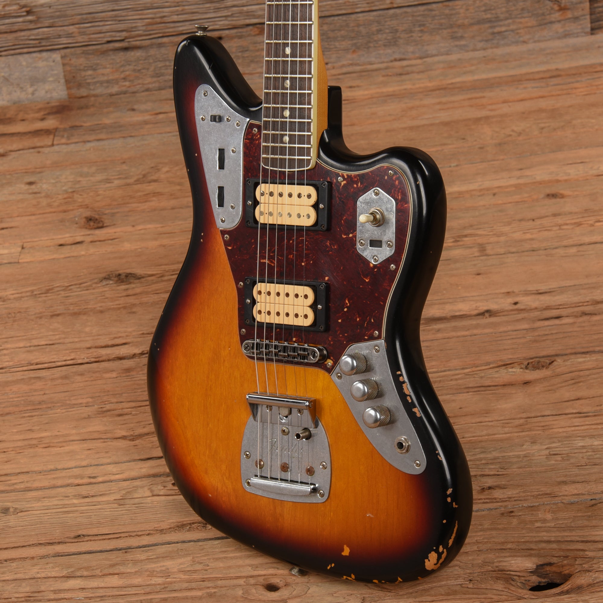 Fender Kurt Cobain Road Worn Jaguar Sunburst 2012 Electric Guitars / Solid Body