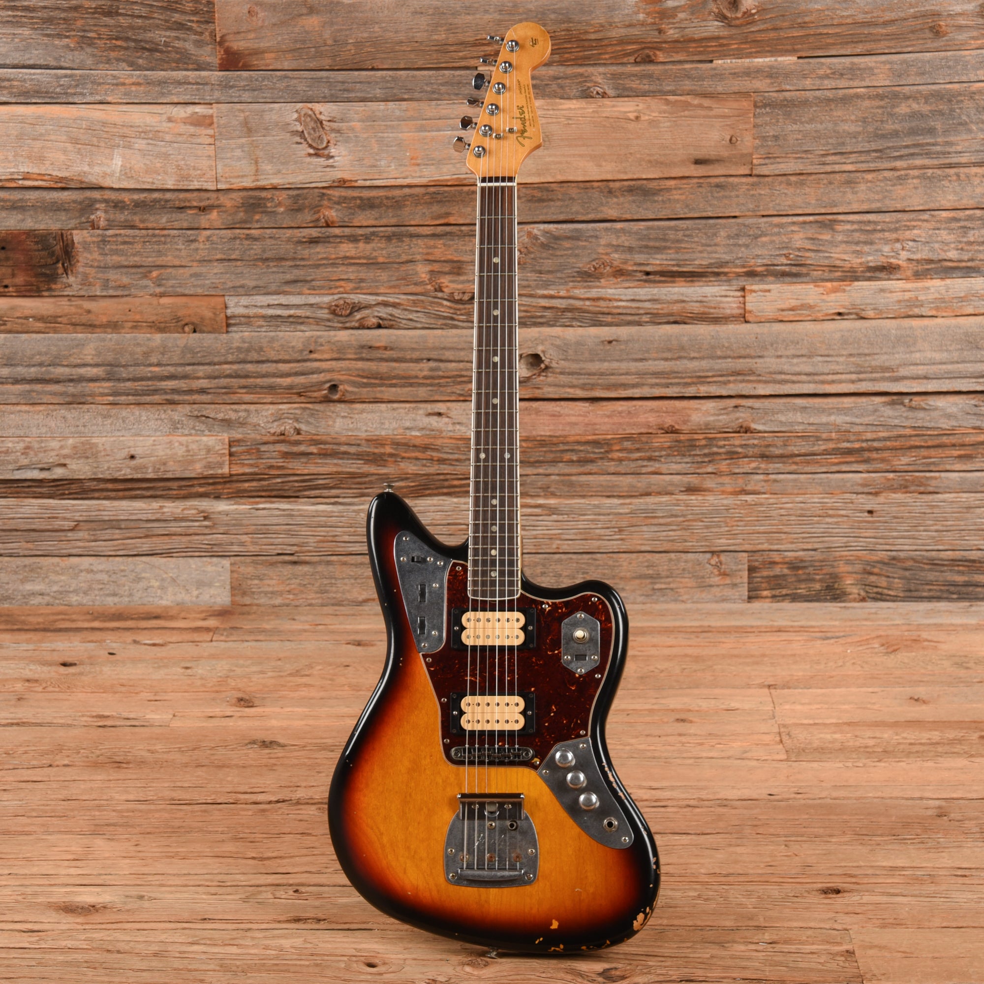 Fender Kurt Cobain Road Worn Jaguar Sunburst 2012 Electric Guitars / Solid Body