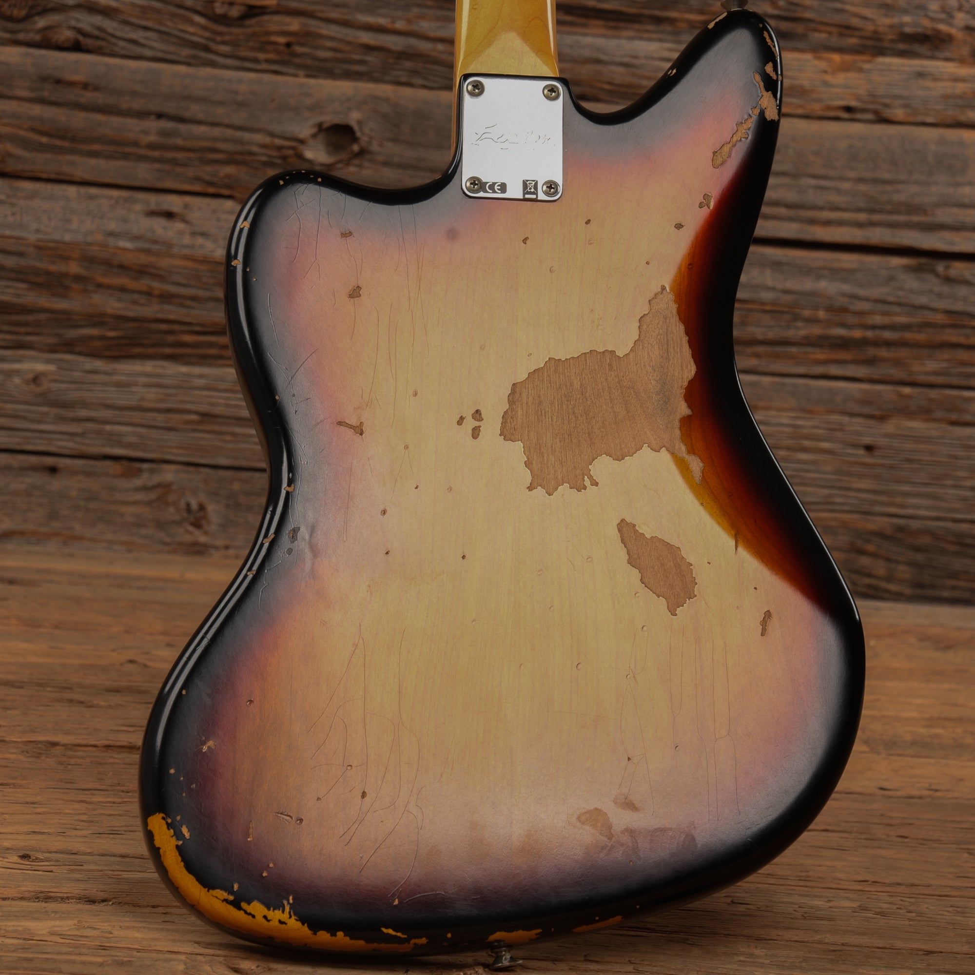 Fender Kurt Cobain Road Worn Jaguar Sunburst 2012 Electric Guitars / Solid Body
