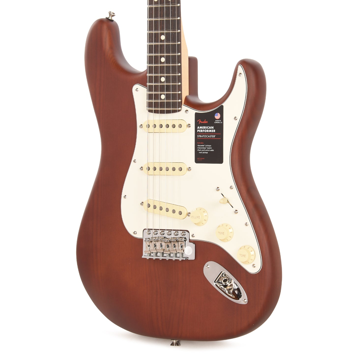 Fender Limited Edition American Performer Timber Sassafras Stratocaster Mocha Electric Guitars / Solid Body