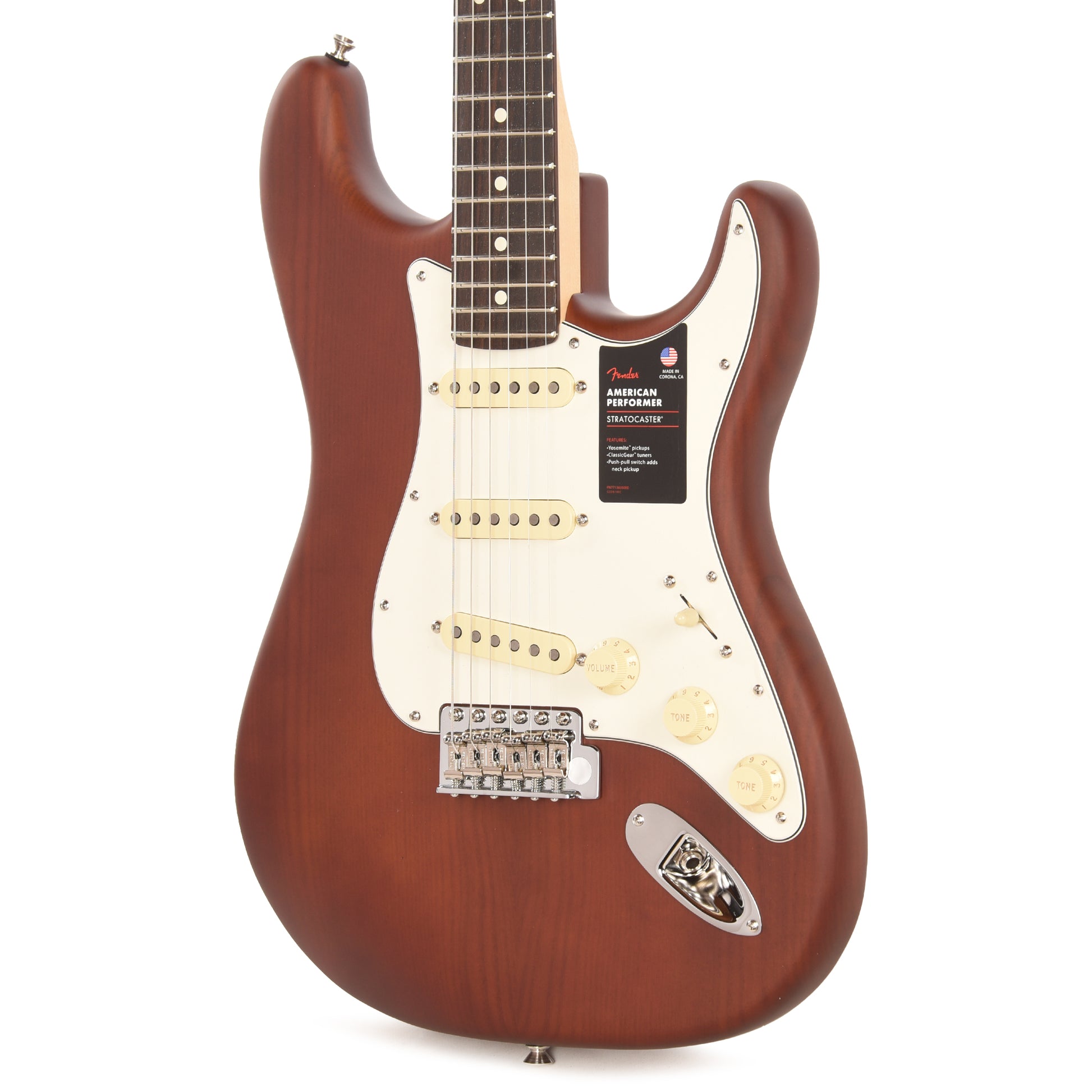 Fender Limited Edition American Performer Timber Sassafras Stratocaster Mocha Electric Guitars / Solid Body