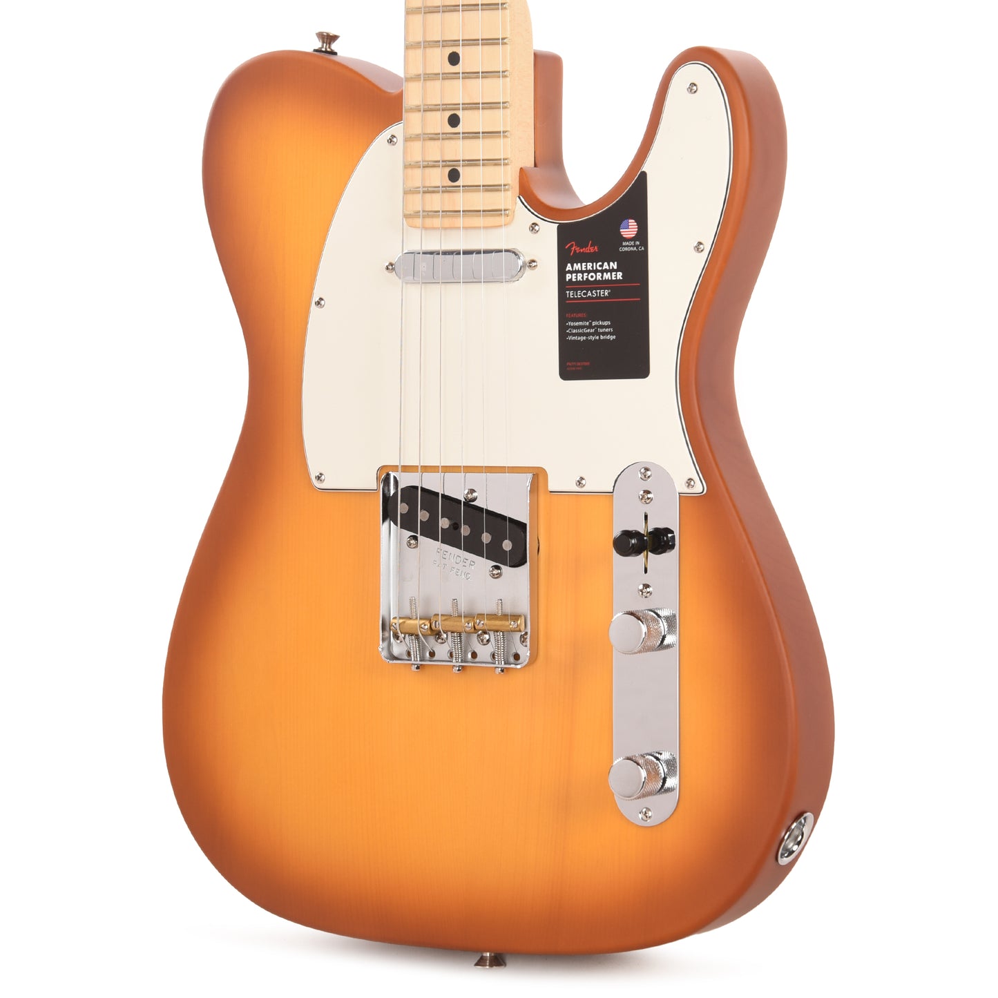 Fender Limited Edition American Performer Timber Spruce Telecaster Honey Burst Electric Guitars / Solid Body