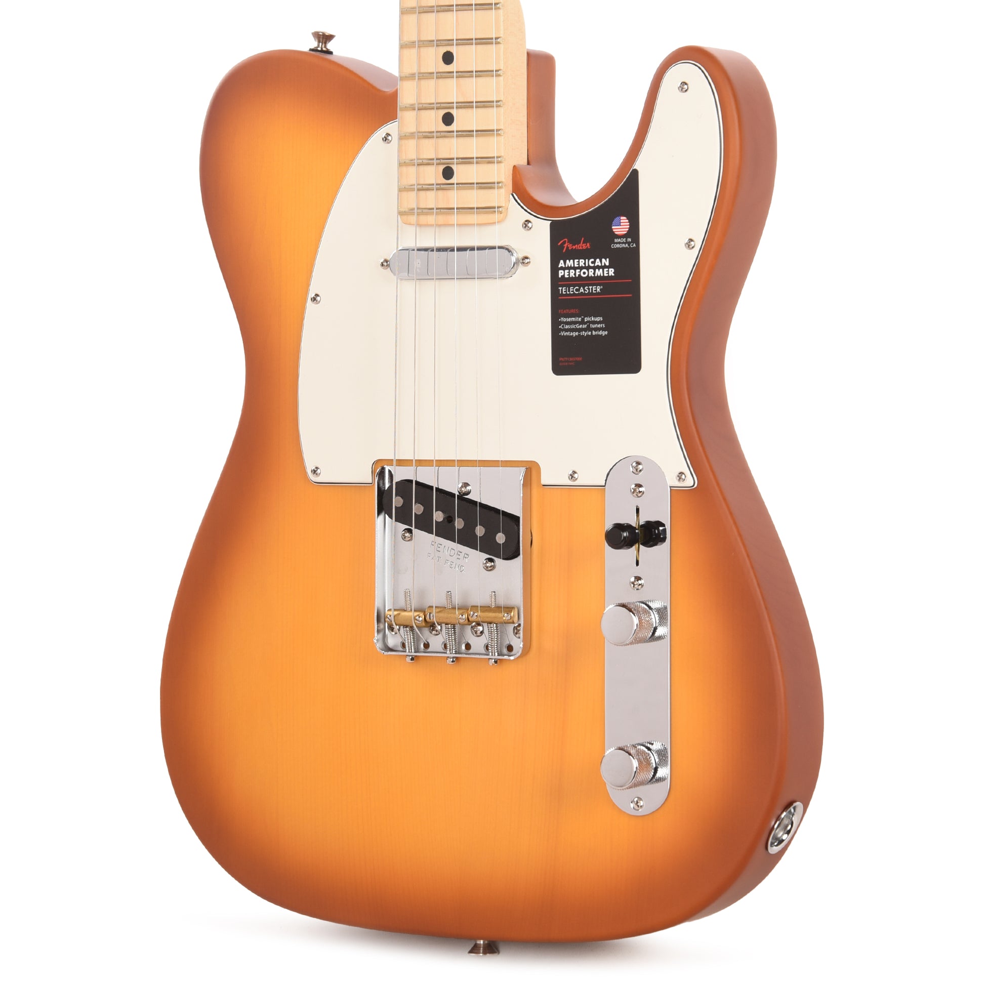 Fender Limited Edition American Performer Timber Spruce Telecaster Honey Burst Electric Guitars / Solid Body