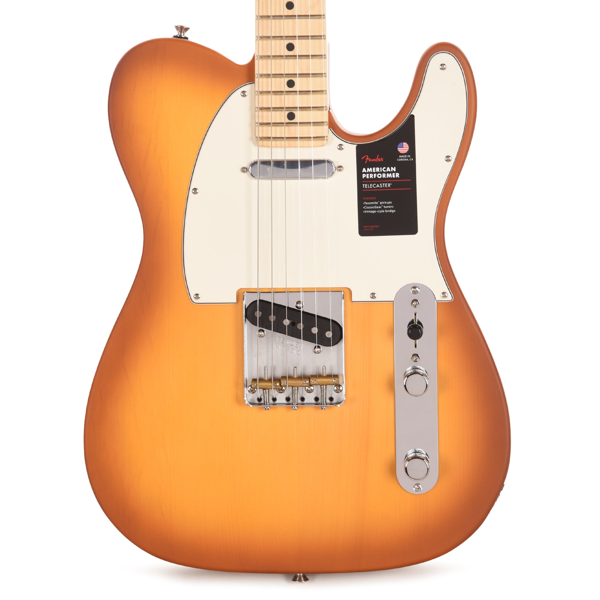 Fender Limited Edition American Performer Timber Spruce Telecaster Honey Burst Electric Guitars / Solid Body