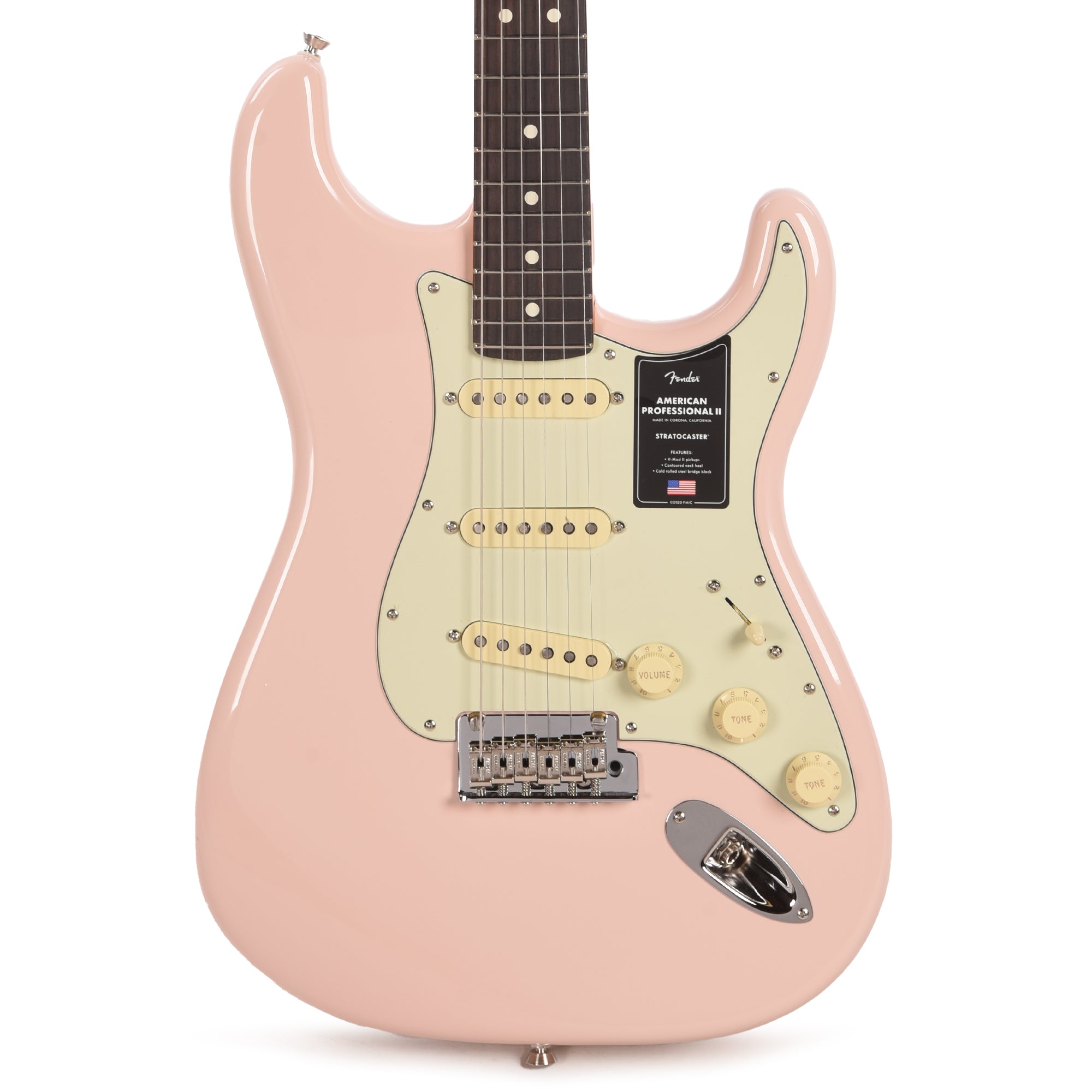 Fender Limited Edition American Professional II Stratocaster Shell Pink w/Matching Headcap Electric Guitars / Solid Body