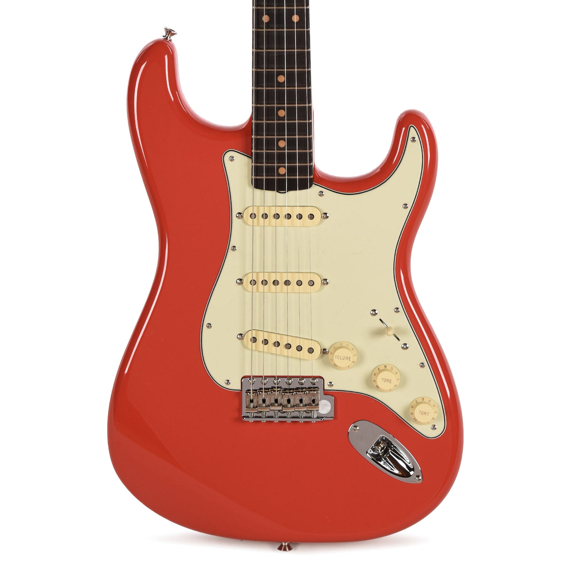 Fender Limited Edition American Vintage II 1961 Stratocaster Fiesta Red w/3A Flame Maple Neck Electric Guitars / Solid Body