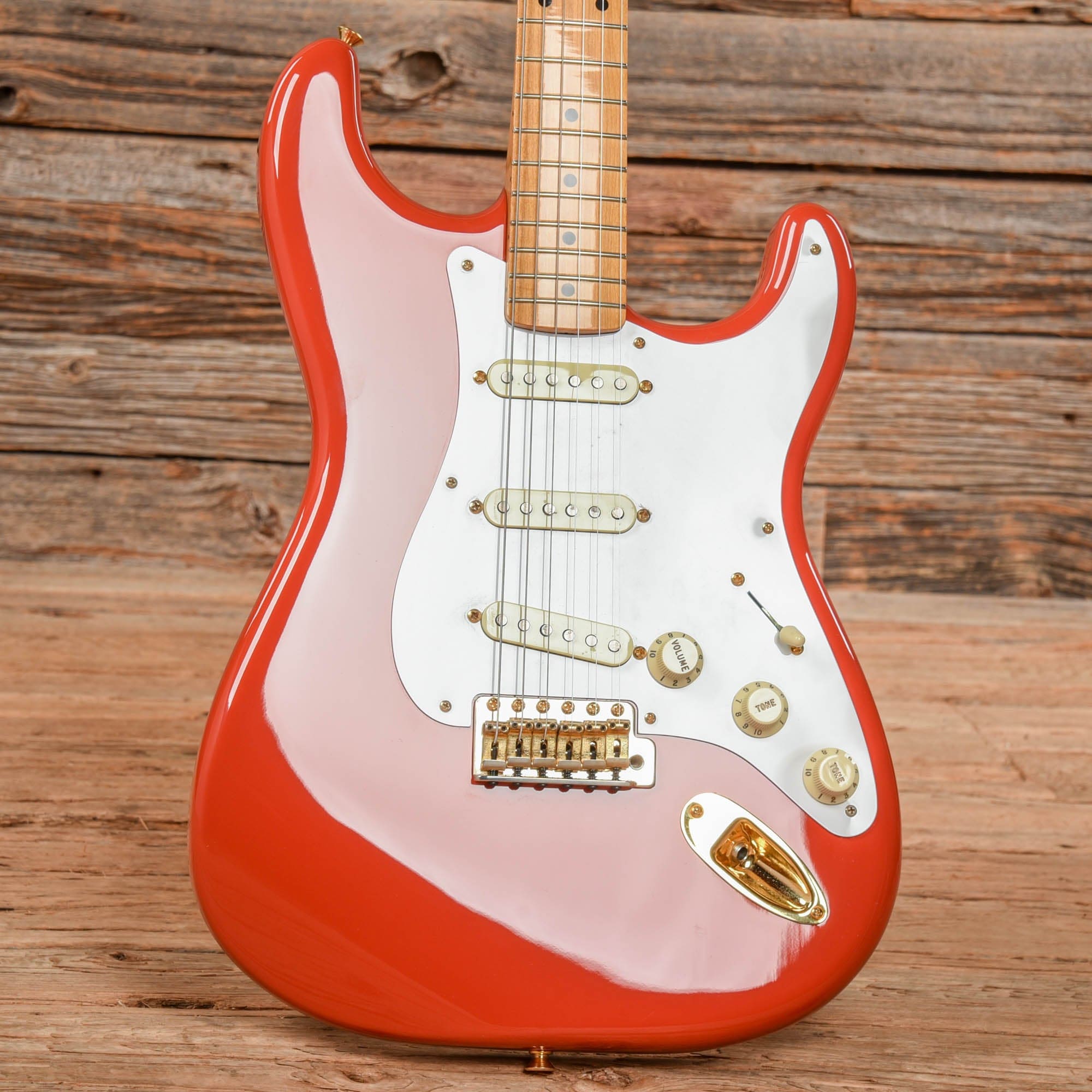Fender Limited Edition Classic Series 50's Stratocaster Fiesta Red 2017 Electric Guitars / Solid Body
