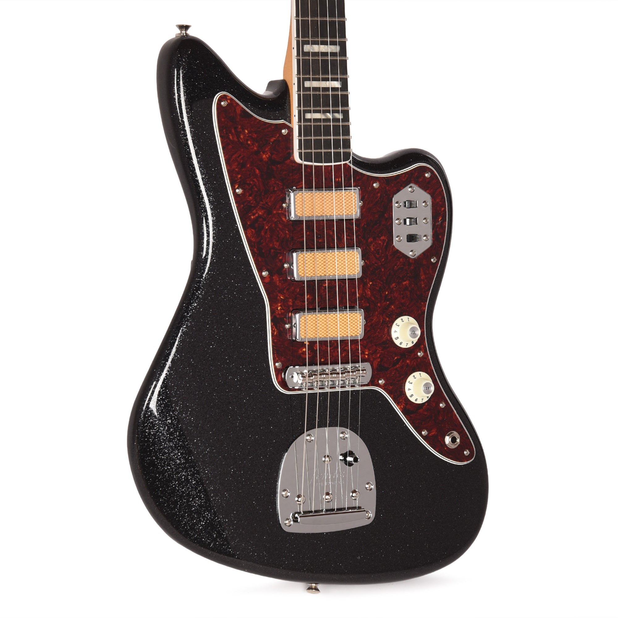 Fender Limited Edition Gold Foil Jazzmaster Black Sparkle w/Gold