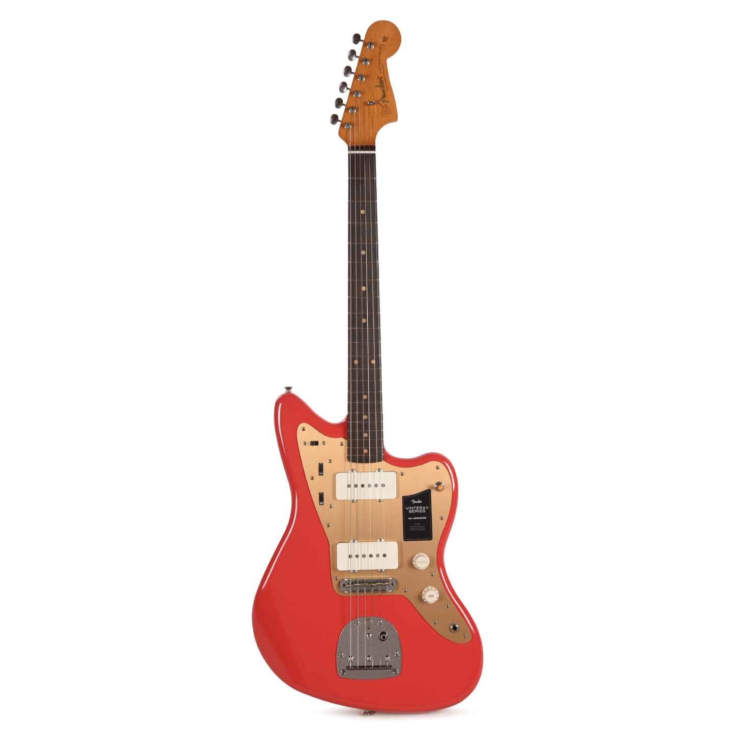 Fender Limited Edition Vintera II Road Worn '50s Jazzmaster Fiesta Red Electric Guitars / Solid Body