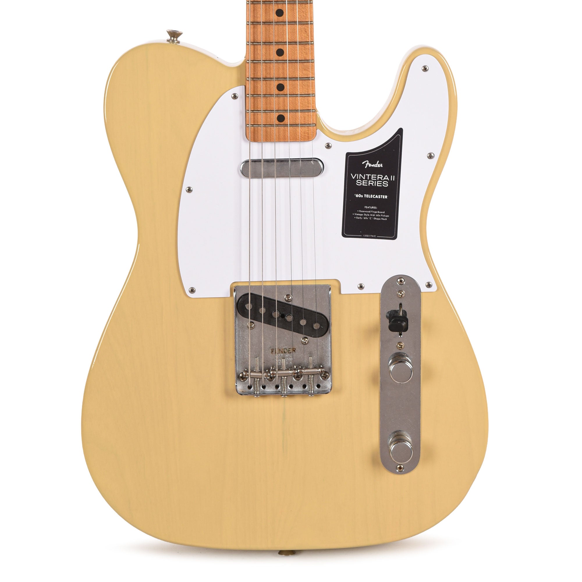 Fender Limited Edition Vintera II Road Worn '60s Telecaster Black Guard Blonde Electric Guitars / Solid Body