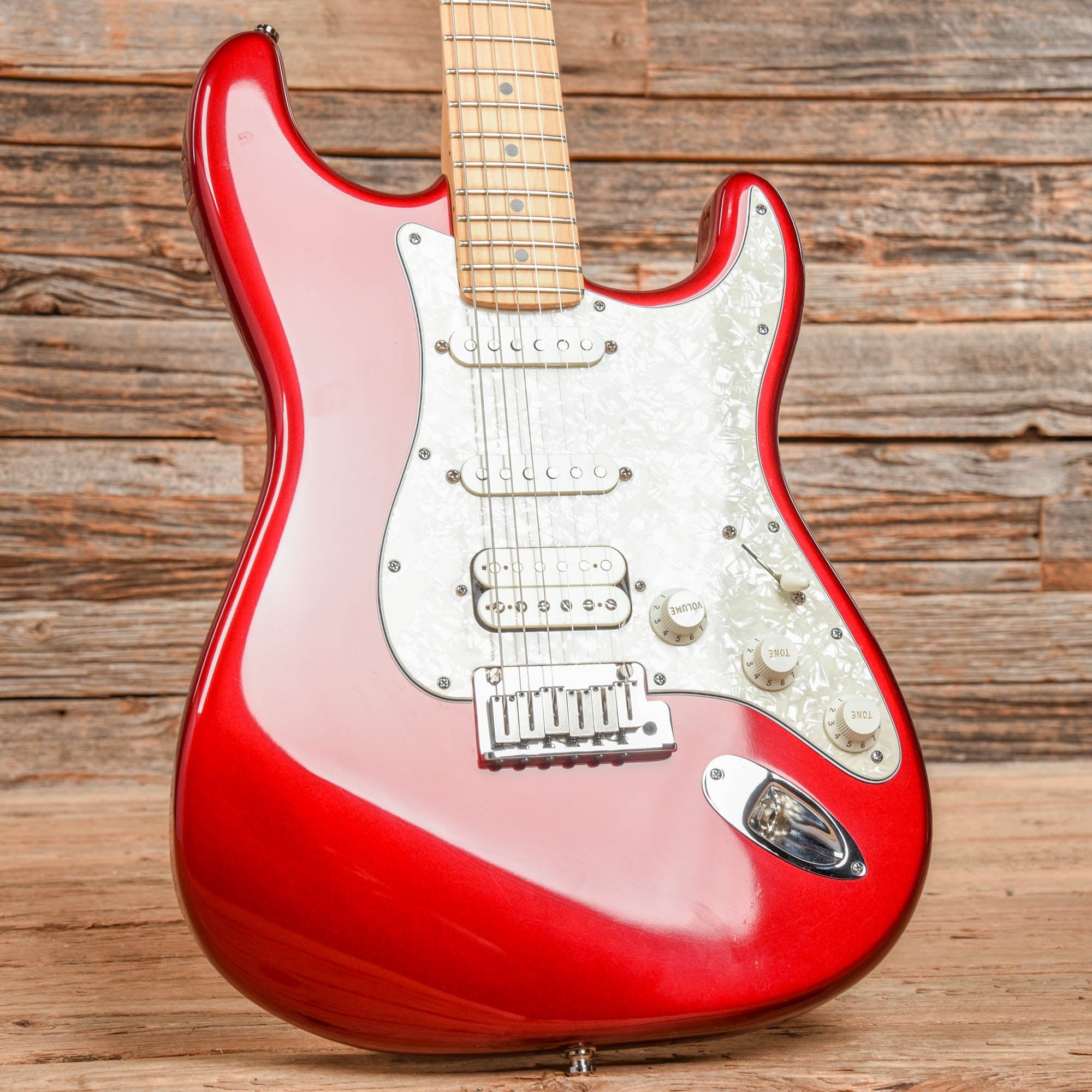 Fender Lone Start Stratocaster Candy Apple Red 2000 Electric Guitars / Solid Body