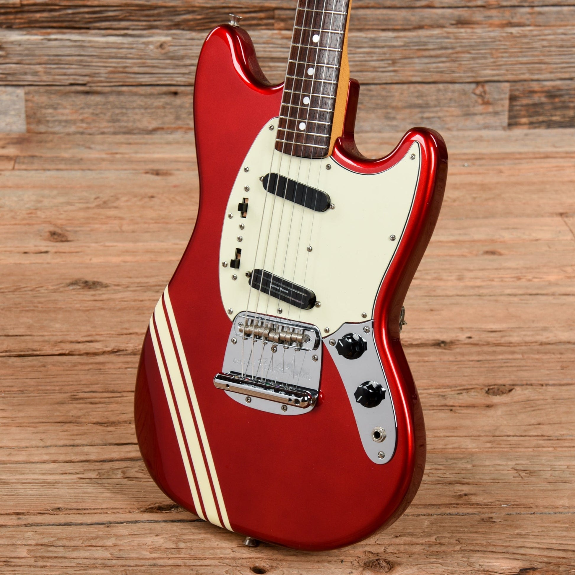 Fender MG-73 Mustang Reissue Competition Red Electric Guitars / Solid Body