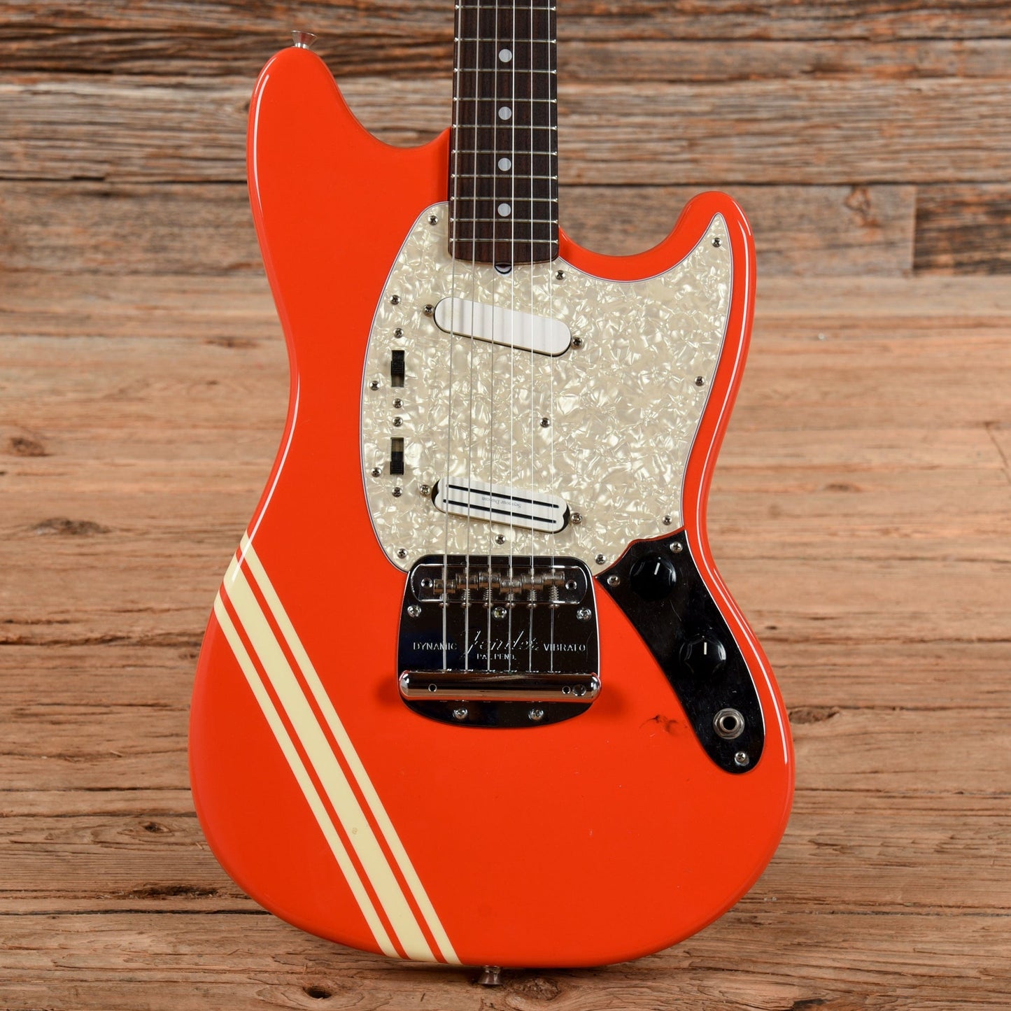 Fender MG-73 Mustang Reissue Fiesta Red 2000 Electric Guitars / Solid Body