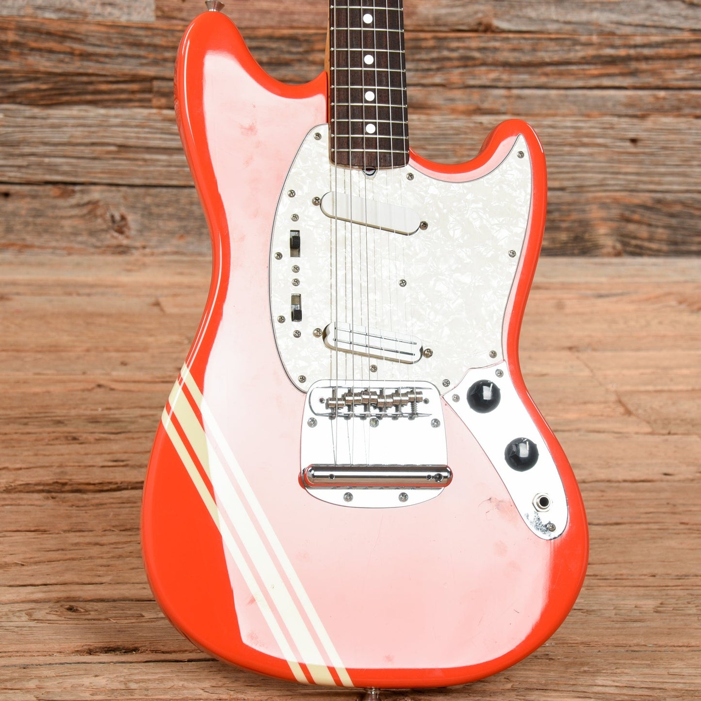 Fender MG-73 Mustang Reissue Fiesta Red 2000 Electric Guitars / Solid Body