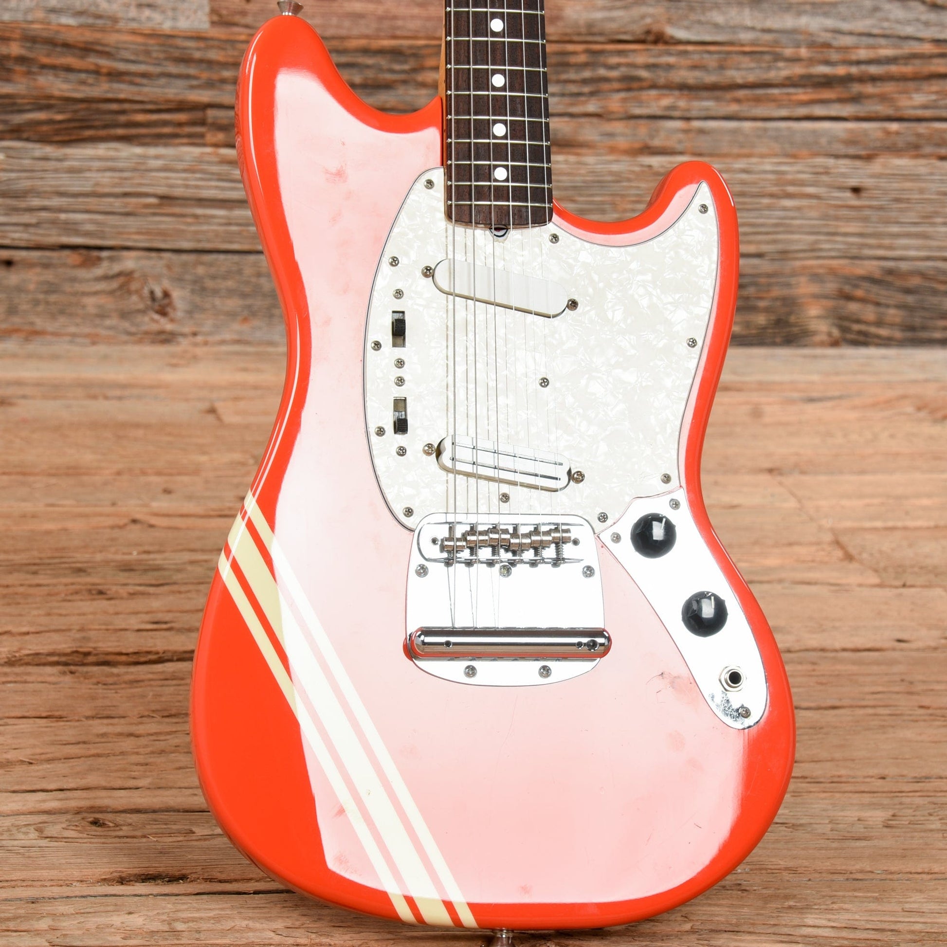 Fender MG-73 Mustang Reissue Fiesta Red 2000 Electric Guitars / Solid Body