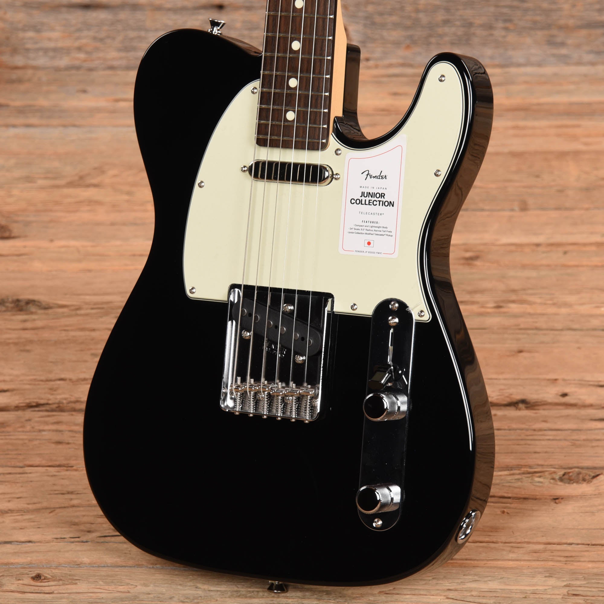 Fender MIJ Junior Collection Telecaster Black 2022 Electric Guitars / Solid Body